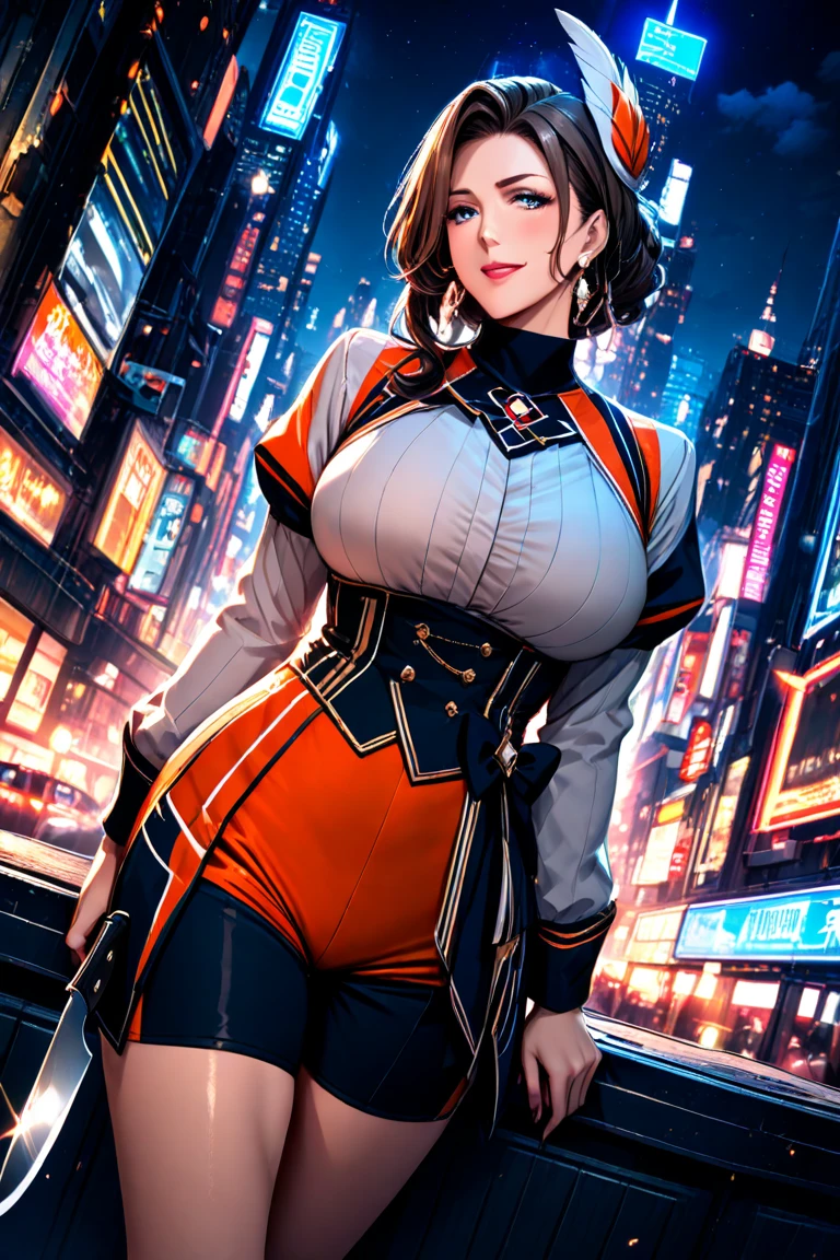 ((mejor calidad)), ((obra maestra)), (muy detallado: 1.3) chica anis nikker anime con pechos muy grandes y cola grande muslos hechizantes con una pistola y un sombrero y una corbata roja, mechanized soldier girl, M4 Sopmod II Girls Front Line, Cyberpunk femme fatale, Chica femenina de anime cyberpunk, Cyberpunk anime chica mech, Chica Valquiria mecanizada, detalles finos. girls frontline, Cyberpunk enojada hermosa diosa, Chica de anime cyberpunk, Mecanoide cyberpunk de moda, Wearing Technical Clothing and Armor ON A BATTLEFIELD