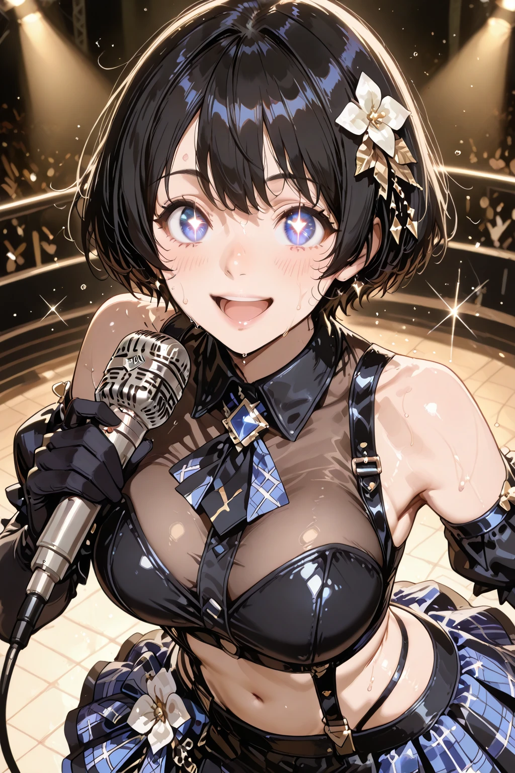 nsfw,masterpiece, best quality, detailed face,(ultra hi res:1.2),(illustration:1.3),(game cg:1.2),(official concept art:1.2),BREAK (large breasts:1.2), (slender), (cdy:1.1), ((singing)),(((holding 1 dildo))), ((stage,Spotlight:1.2)), BREAK 1girl,idolmaster, {{{}}}, (20yo,beautiful girl,cute girl),(beautiful dark green eyes),(beautiful brown hair), (((shost hair))),((Blunt bangs),(wet skin),BREAK (((idol white dress:1.5))),(open clothes), (large breasts), (nipples), (nipple slip), (pussy), (pussy slip), (spread pussy:1.3),((pubic brown hair:1.7)),(no bra), (no panties),BREAK (embarrassed),((one eye closed)),(open mouths),((tongue out)),(deep breathing).(blash),BREAK(sweat),(steam),((ecstacy)),(shyness),((spread legs:1.3)),(cum on pussy:1.5)),(scatter sweat),((vaginal penis:1.3)), testicle, (a man:1.2), hetero, ((sex,cowgirl)),((pov))), BREAK (((cum shot:1.3)),