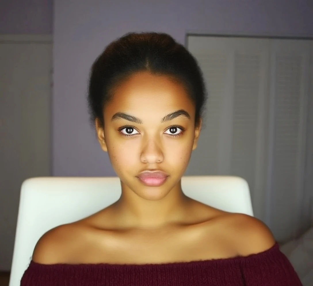 There is a woman with a pink jacket and a pink jacket, headshot profile picture, taken in early 2020, curly afro, taken in 2 0 2 0, with afro, detailed flawless face, smooth in the background, with short hair, with textured hair and skin, full face portrait Tiny and cute ninja toy, standing character, soft and soft lighting, soft pastel colors, young skittie, 3D blender rendering, polycount, modular constructivism, pop surrealism, physical based rendering