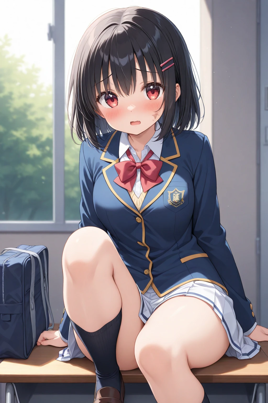 Ultra HD Photos、whole body、Accurate depiction of the human body、Schools that train sex slaves、uniform、classroom、whole bodyエスビアン、Small breasts、Lewd、Clothed masturbation、shame、Transparent love juice overflowing from between her legs、Sensuality、Feels good、Peeing、incontinence