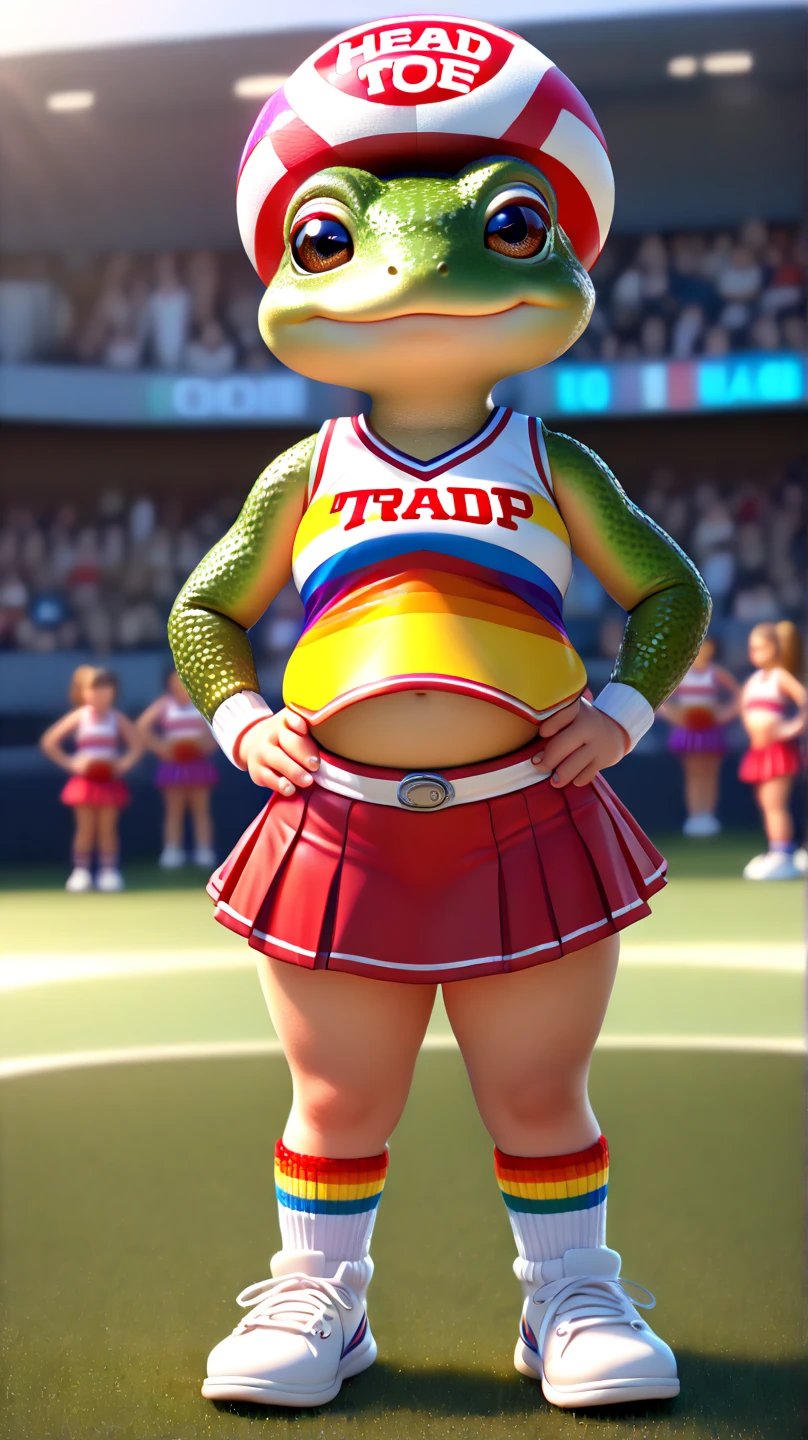 cartoon starfish dressed like wrestler Trish Stratus