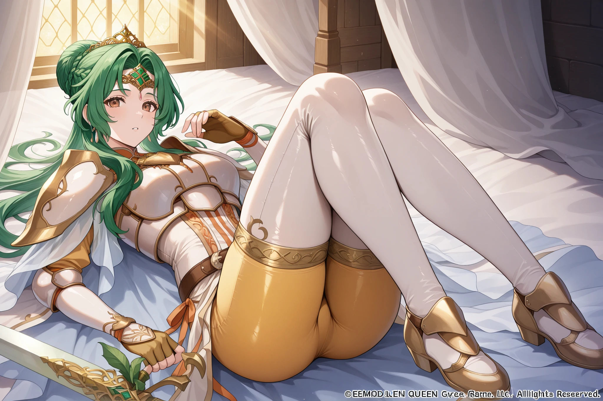 Entering a bustling market, the Giantess Goddess with gold skin and emerald green eyes towers over the stalls. Her hair, a cascade of gold dust, sets the surroundings ablaze. Normal-sized shoppers and vendors scatter, but many are caught and crushed underfoot. She scoops up the survivors, pressing them against her gold curves, their struggles fueling her pleasure.

