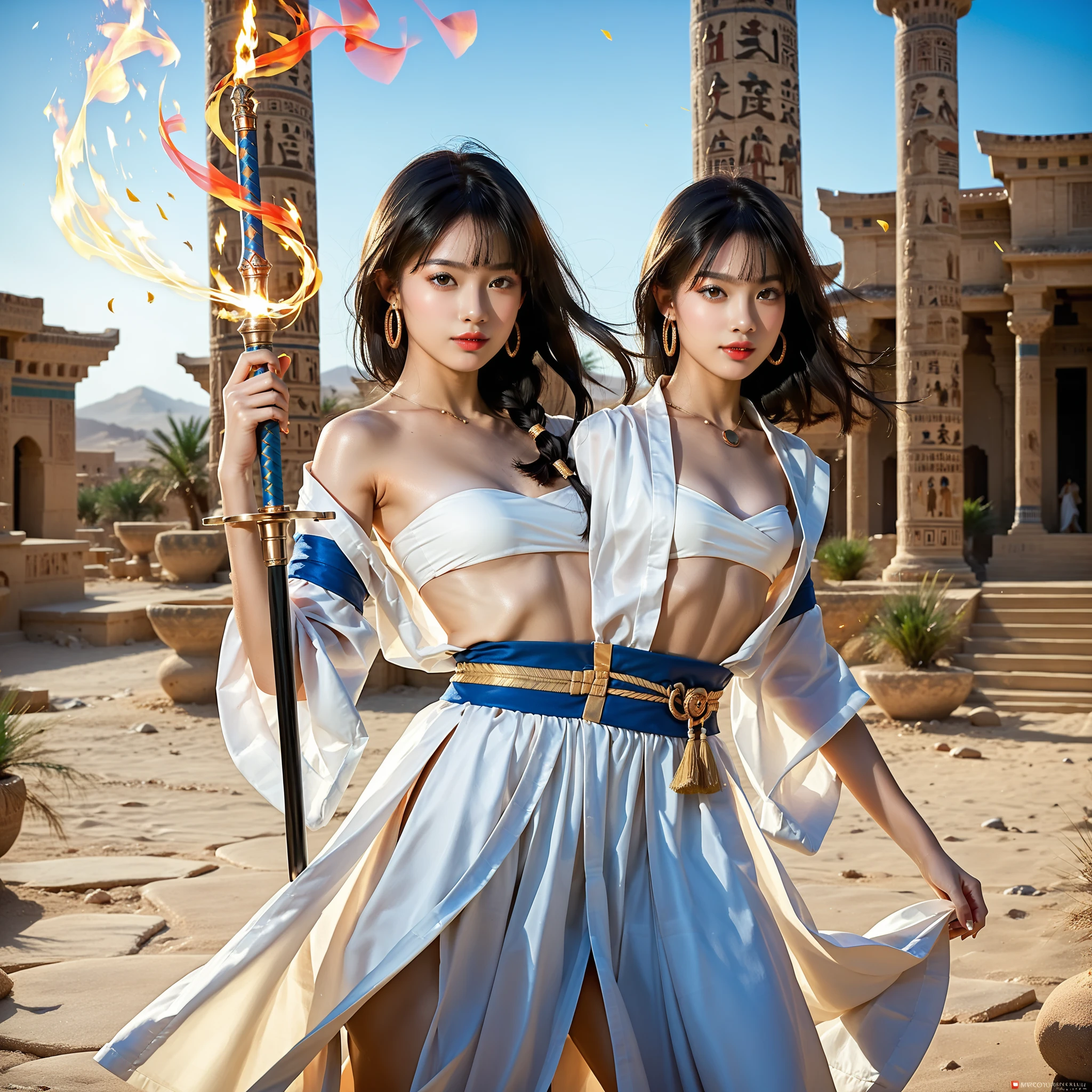 (Positive focus),2girls,duo,navel,(At the Pantheon in Rome,crowd,winter,Snowy),Surrealistic Female Portraits by David Hockney and Alphonse Mucha,Fantasy art,photograph realistic, Dynamic lighting,art stations,poster for,Volumetriclighting,Very detailed faces,4K,Award-Awarded,Fantastic costumes,Deep shadows,low tune,cowboy lens, (official outfit:1.4), looking at the camera in, Half-body shot,((Realistic face))),