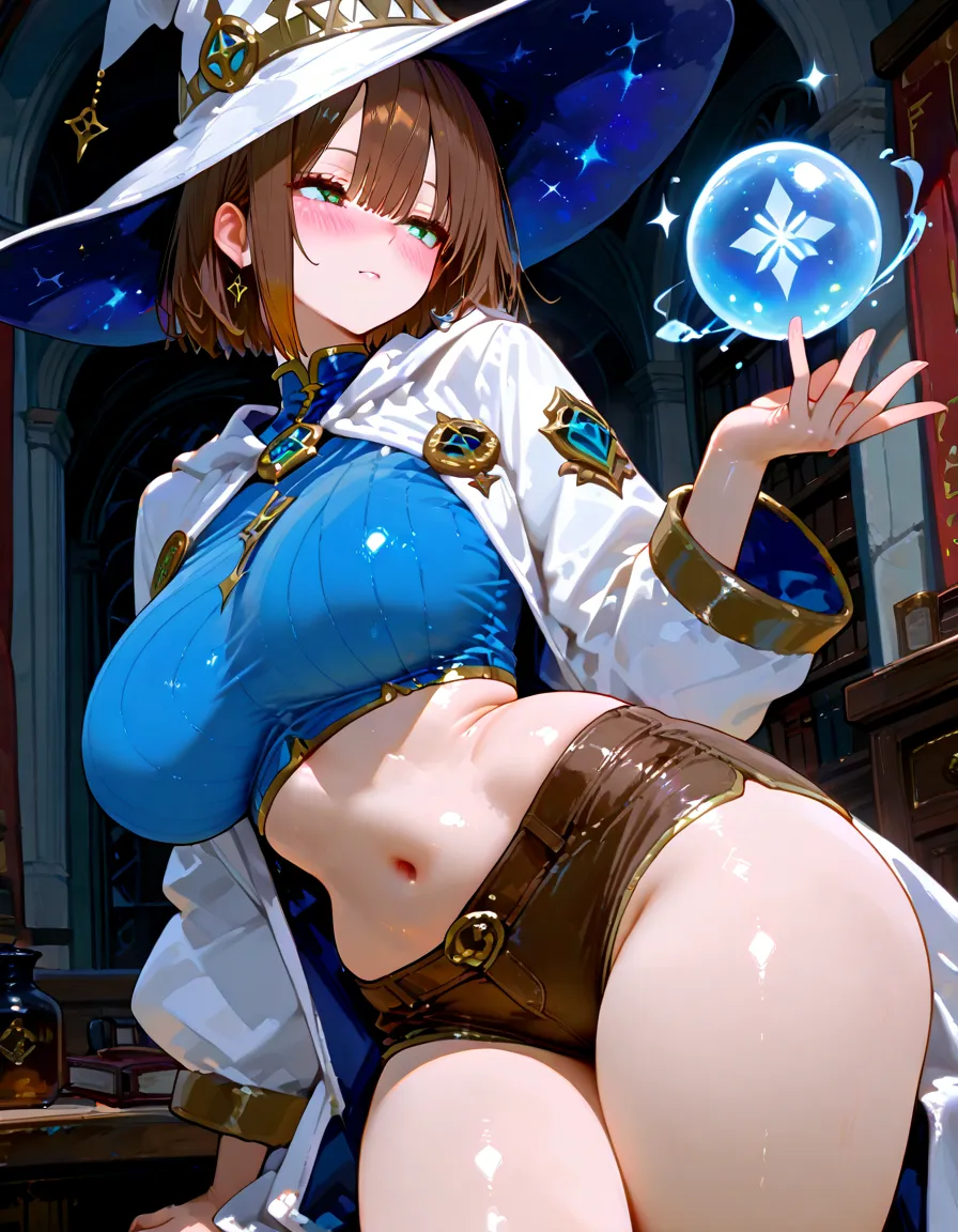 (fantasy:1.5),(anime,8k,masterpiece, top quality, best quality,beautiful and aesthetic:1.2,professional illustrasion:1.1,ultra detail:1.3,perfect lighting),extremely detailed,highest detailed,incredibly absurdres , highres, ultra detailed,intricate:1.6,(Alchemy Workshop:1.4),A girl mixing,Medicine in many small bottles,holding small potion,colorful:1.4,zentangle,(1girl),(girl),(Three kingdoms female warload),(highly detailed beautiful face and eyes,firm breasts),oily skin,((black,hair,short bob with short pony tail hair)),thin pubic hair,cute,lovely,34 years old,alchemist costume,Merchant's Clothing,smile,in the kitchen,smile,seductive weak smiling,(with sparkling eyes and a contagious smile),open mouth, Looking at Viewer,
