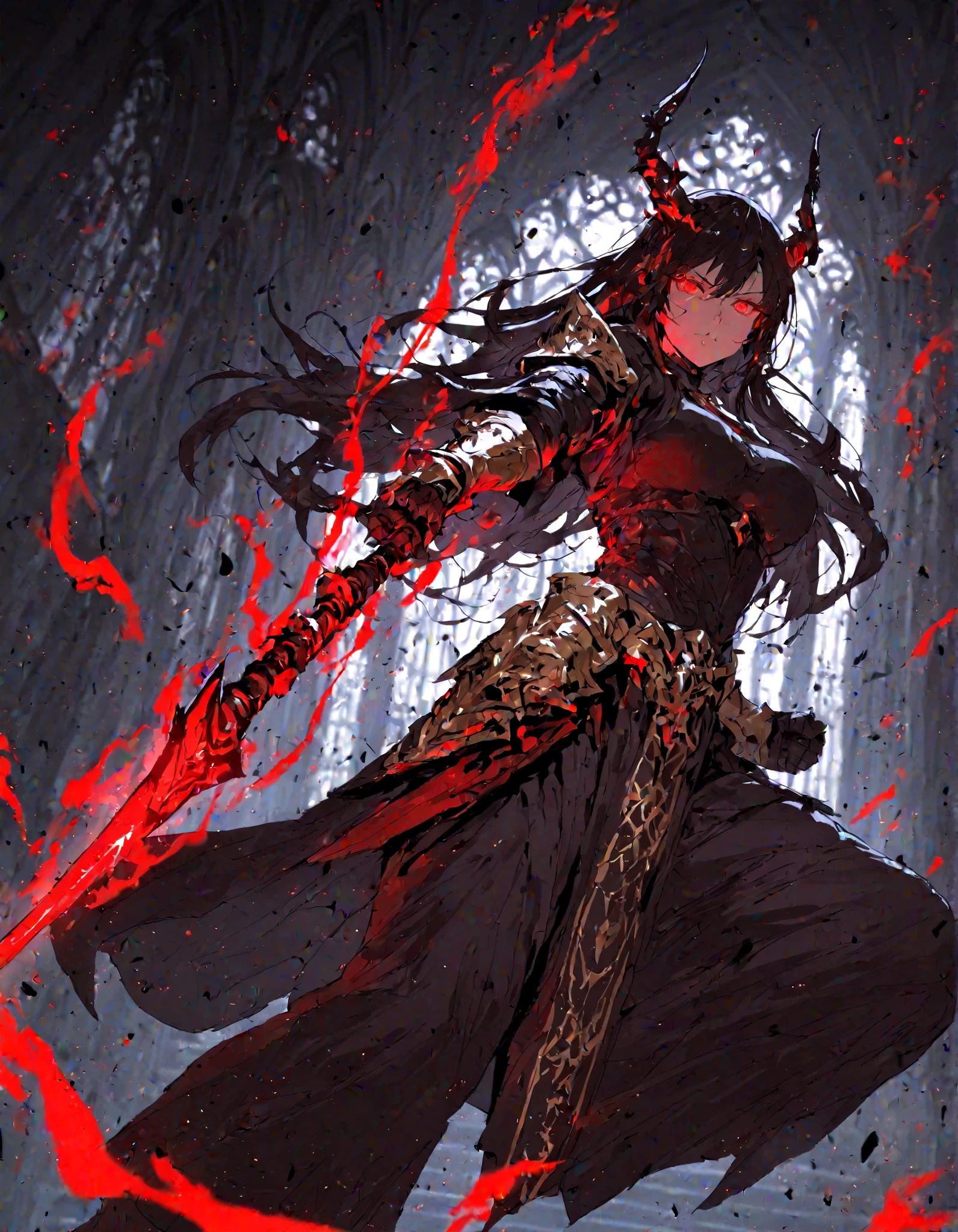 Blood-bathed sword
