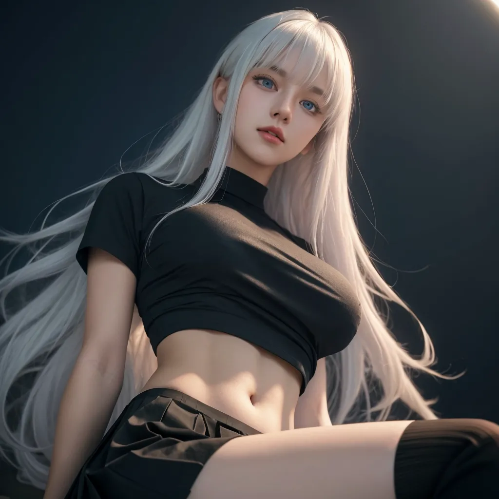 1girl, tmasterpiece,best qualtiy,highly detailed,cinmatic lighting,Ray traching,available light,cinematic compositions,CG,GameCG,bluntbangs,extremely detailed eyes and face,s the perfect face,shiny skins,largeeyes,looking at viewert,big breasts beautiful,Very long hair,UHD,8k,light grey hair,(GameCG),Pink eyeshadow,crewneck,crewneck,Big breasts corset,mediuml breasts,slimification,Oval shaped face,鎖骨, Star necklace, pink flowers that, skintight jeans,1girll,mediuml breasts, long whitr hair, By bangs, hair straight, vests, exteriors, watered eyes, butterfly hair ornaments, Star necklace, back to look back