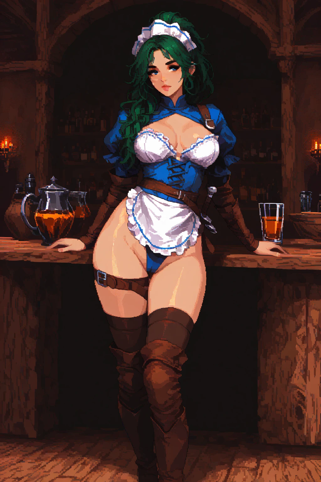 Photorealistic, high resolution, (Detailed face), Blue hair, Long hair, tattoo, jewelry, (rainy wet, wet from rain, Wet body :1.3), Wet all over，Breasts that are about to spill out of panties，protruding areolas，The camera looks from the bottom up， ((full bodyesbian:1.2))，((Crouching))，((Spread legs)), ((M-shaped legs)), (Lingerie transparent:1.3), (see through lingerie, Breasts and vaginal lips can be seen:1.5), ( Areola Clearly Visible:1.3),((areola erections))，(((The nipple areola is clearly shaped)))，excited, bold and unconstrained，Provocative, ecstasy, facing at the camera,