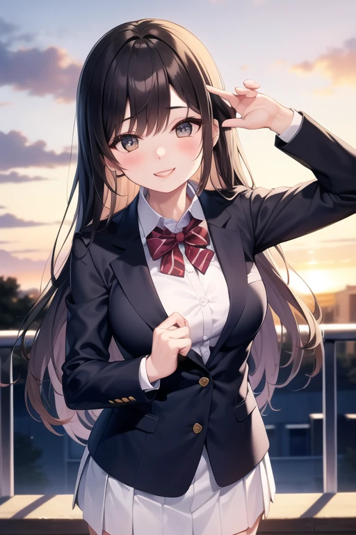 insanely detailed, absurdres, ultra-highres, ultra-detailed, best quality,
1girl, solo, nice hands, perfect hands,
BREAK
(wearing winter school uniform),
happy smile, laugh, closed mouth,
standing, 45 angle, (cowboy shot:1.3), looking at viewer,
BREAK
slender, kawaii, perfect symmetrical face, ultra cute girl, ultra cute face, ultra detailed eyes, ultra detailed hair, ultra cute, ultra beautiful,
by Canon EOS, SIGMA Art Lens 35mm F1.4, ISO 200 Shutter Speed 2000,
BREAK
(night, dark background:1.3), cityscape, street, tokyo, shibuya,
(very wide, panorama view, sense of depth, magnificent view:1.3),
medium large breasts,
BREAK
black hair, long hair,black eyes, hair between eyes