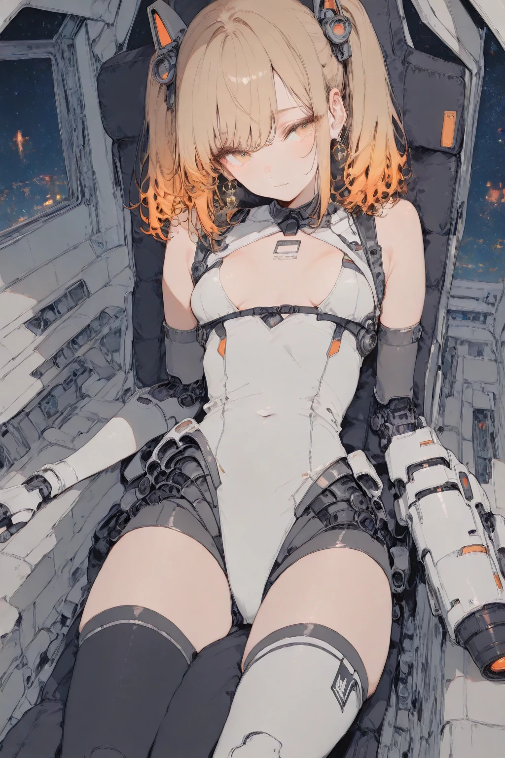 ((((Ultra illustrated style:1.0)))),Best Quality,best animated,Masterpiece,ray tracing, global illumination,1 girl, Alone,object insertion,vaginal object insertion,Mecha Musume,riding