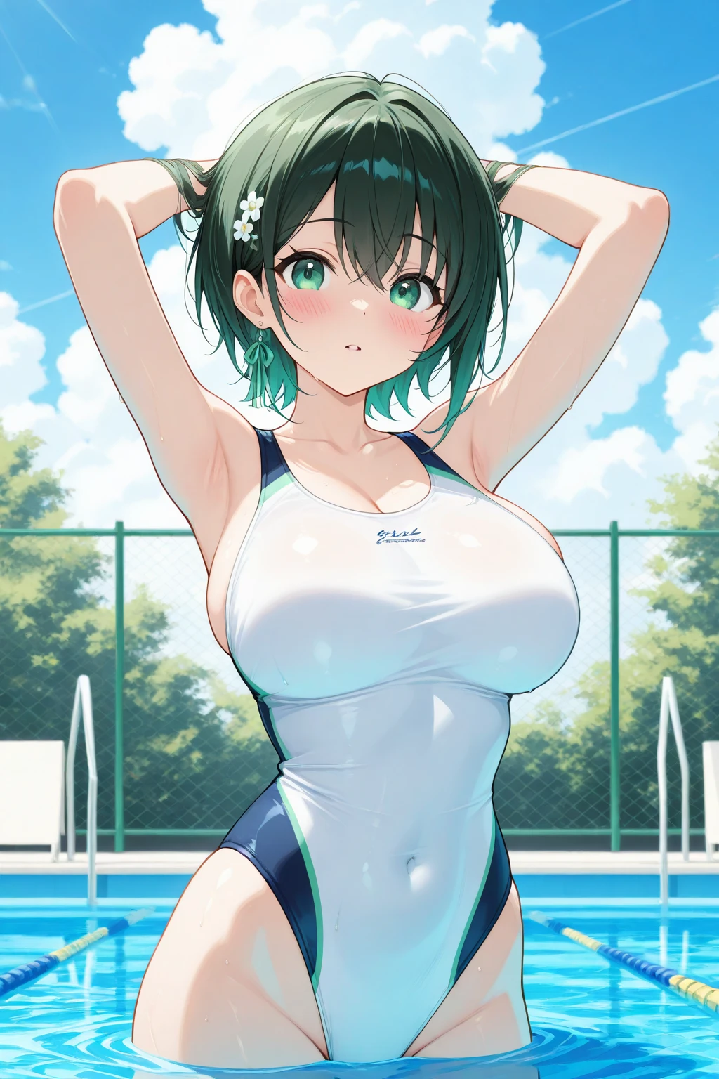 (((Stand with your legs stretched))、(((Accentuate your breasts)))、Highest quality, 8k, masterpiece :1.3)), whole body, Sharp focus :1人of少女,光沢ofある肌,Sexy pose,Highest quality,Tabletop,shape,Very delicate and beautiful,Hmph,8k壁紙,wonderful,In detail,Official Art,Very detailedなティッカーUnity 8k壁紙,Incredibly ridiculous,Large file size,Very detailedな,High resolution,Very detailed,美しい詳細な女of子,Realistic,X-ray,The queue is full(of,(((Sexy String Bikini)))、(((Big Breasts)))、(((sports gym)))、胸of谷間 , (Sweat)、((水色of髪))、Beautiful belly button、Micro Bikini、Sexy pose、ショートヘアーof髪型、Mizuno Ami