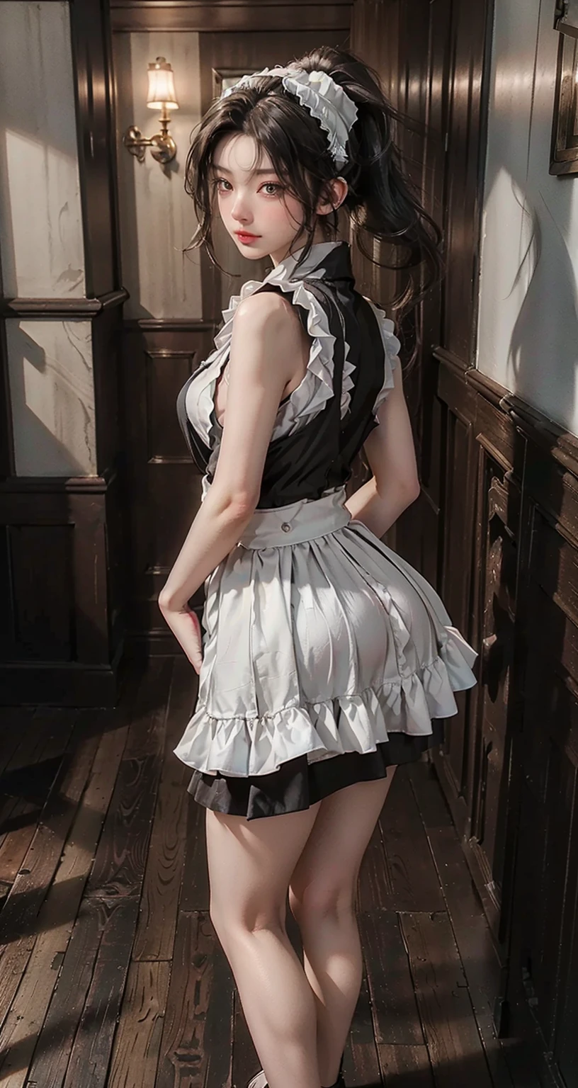 ((Masterpiece)), (highest quality))), (Character design sheet, national costume, same character, front, side, back), illustration, 1 girl, full body, silver hair, eye hair, beautiful eyes, princess cut, environmental change scene, short skirt, shyness, woman, girl, standing, goth loli, V-tuber, chartaan betarola, (simple background, white background: 1.3) ( Masterpiece:1.2), (Best Quality:1.3)