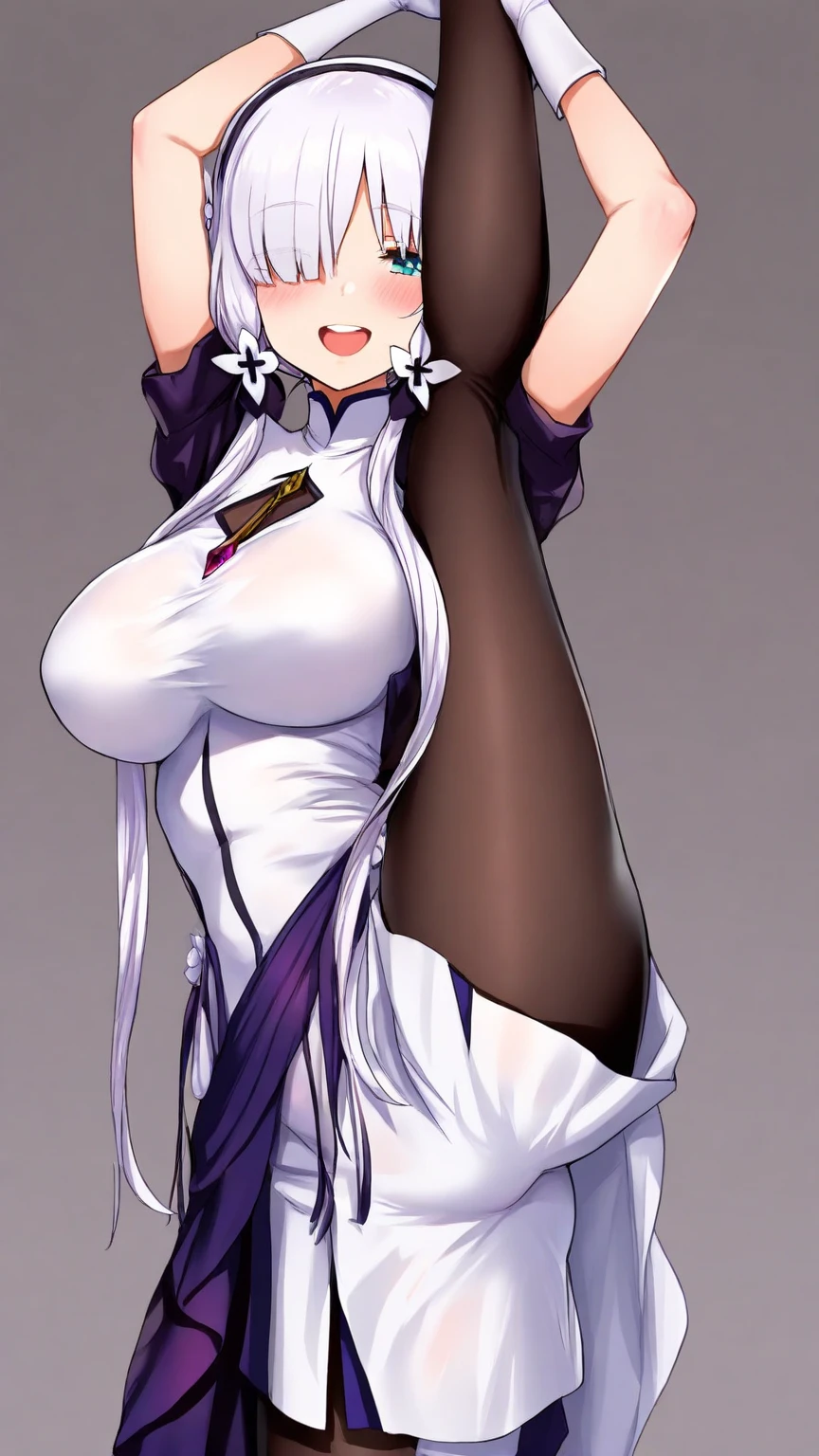 Generate the same character as the image, (same colors), Full HD, 4K, no blur, High definition, (((character wearing bikini/swimsuit wear))), show legs, show arms, perfects eyes, no blemishes, no blur, show feet, show your arms, へそ, Flowers in the hair, keep the character's colors, best qualityer, raytracing, face detailed, 8 k wallpaper, (high resolution), picture cover a beach, coconut palms, open sea,