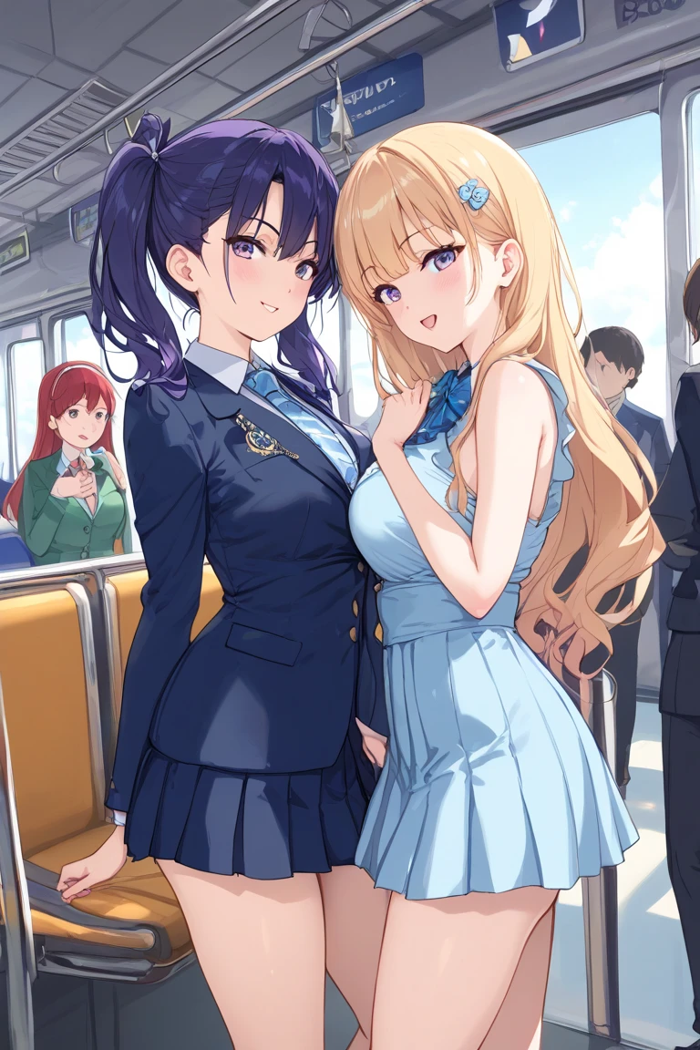(Affirmative prompts)
(1 girl)++, (masterpiece)+++, (highest quality)+++, (Super cute)+++, lovelive!, Anime Color, , tears, (vapor)+++ , Being abused ,feigned ignorance, wearing blazer whiteshirt ,Check skirt , (Roll up your shirt), Bra is out of place ,arched back, Crowded train, (Many men standing behind a girl )++, Dynamic pose, Dynamic hand movements, (Grab your chest)+++, A man grabs a woman's arm , (Hands frying), (Floating Hand), (Grab from behind), The image shown is、Generated in stable diffusion。 ✧ (*´ `*) ✧ ° The prompt is:. To get your favorite images、You may need to generate multiple images at once。.Panty shot、Brasilia、erotic、Molester、Maki Nishikino