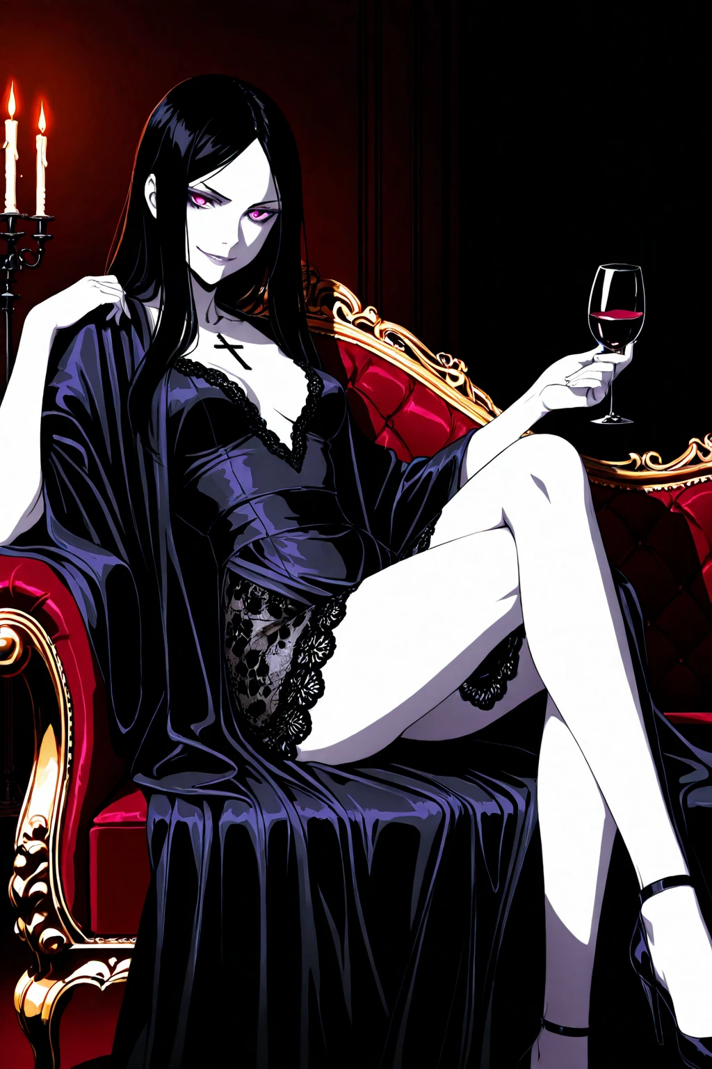 Male, sexy, long black hair, teal blue eyes, young, gothic, delicate features, no facial hair, no body hair, seductive, white and pale.In a bloody bathtub. Bloody. Anime style. Gloomy. Smoking a cigarette. Unhappy. Despair. Bloody bathtub. Faded roses. ((((Male))))) (((Gloomy atmosphere))) (((midnight)))) (((masterpiece)))) (((young male)))) anime style. ((((MAKE IT MALE))) ((smoky.)) Sad Detailed expression )))) Black gloves. Black mafia hat. Legs. Shiny. Sad anime male. Hot. His dead picture hanging on the wall.