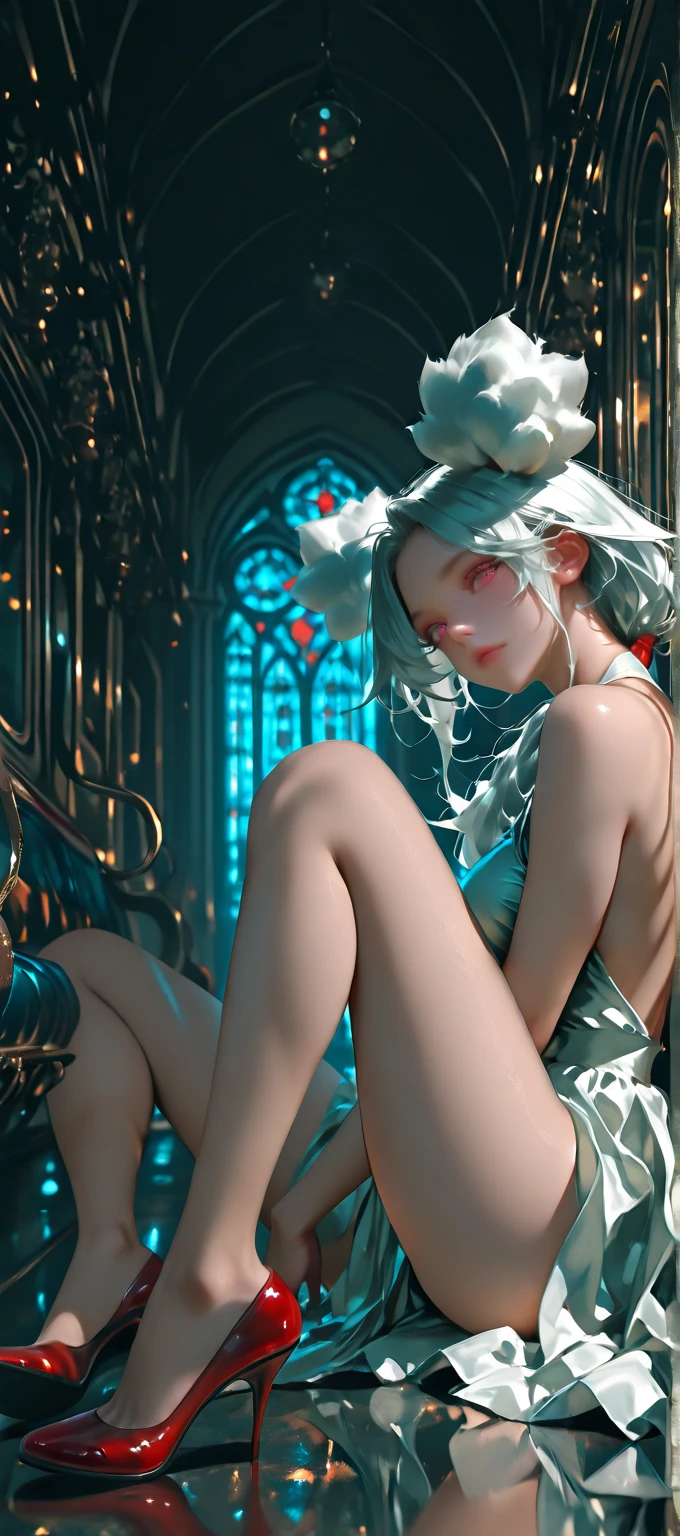 White panty hose,open open mouth,spread their legs,View the presses,Cute nose,cute and beautiful girl,The legs are relatively long,The chest is relatively large,Naked,You can see it below,Face me below,The eyes are relatively large,Good facial features,Long hair,Jets are relatively short,The eyeballs are relatively large,sparkle in eyes,Tender feet,The nose is relatively large,White color hair,Hands up,Feet sticking out,dual horsetail,perspire,toilet,Squat horse step,16K resolution