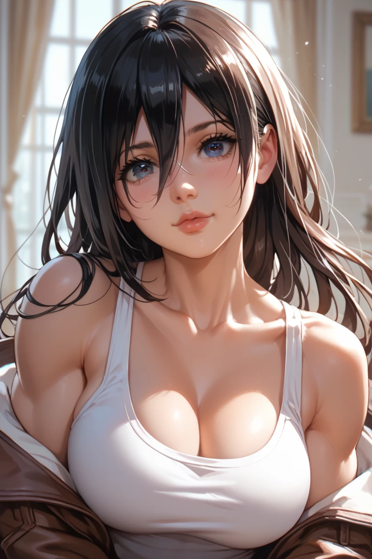 ((Ultra High Resolution, Photorealistic, Realistic, Best Quality, Photorealistic)), ((8K, Raw Photos, Best Quality, Masterpiece)), (Photon Mapping, Radiosity, Physically Based Rendering, Auto White Balance), (High School), (Tsundere), ((Clean Crotch)), Official Art, Technical Sense, Top Quality, Masterpiece, Illustration, CG, Unity, Wallpaper, Amazing, fine details, very delicate and beautiful, very detailed, sharp focus, rich background, blurred background, (real person, photo), (high detail skin, visible pores)))), ((face close-up)), ((sticking out tongue)), (sky blue eyes), (long, shiny black hair), (glaring)), ((glaring)), ((approaching to make you drink saliva)), (slave), NSFW