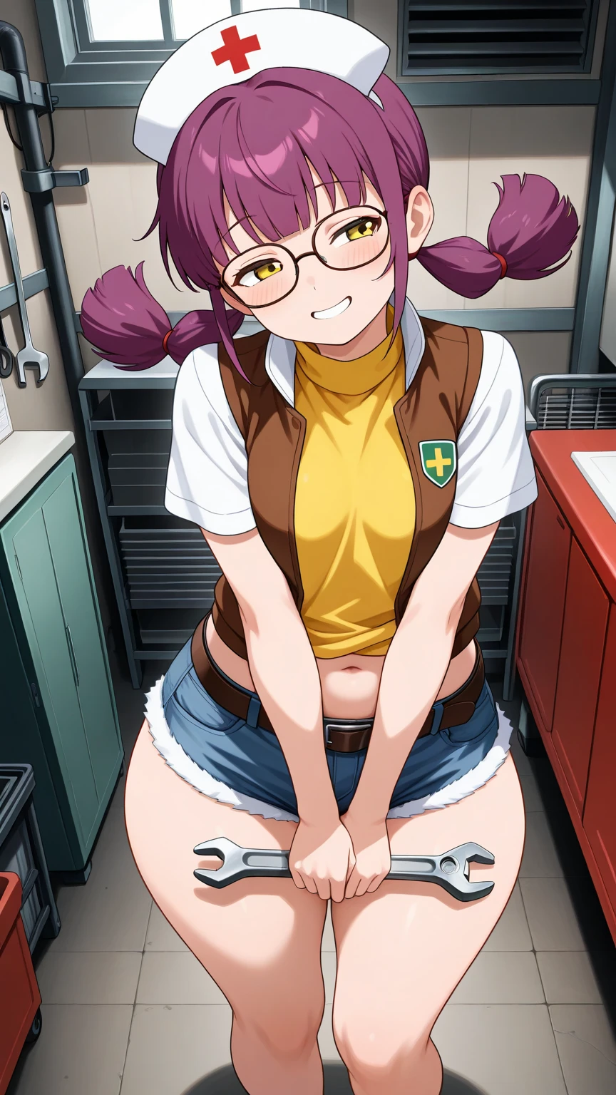 nsfw, (masterpiece), (photo realistic1.4), ultra high res, best quality, 8k,indoor,comic shop,comes one’s front:1.0,BREAK solo, 1girl, 20yo, an extremely beautiful girl, beautiful face, perfect face, cute symmetrical eyes, double eyelid, medium breasts, puffy_nipples, (perky breasts), narrow waist, (pubic hair:1.6), bsp, pussy juice dripping, ((short hair, dark orange hair)), glasses,no makeup, sweaty body, standing, BREAK (green tracksuit), (open clothes), breasts, nipples, nipple slip, pussy, pussy slip, no panties,(embarrassed,smile), open mouths,one eye closed,((tongue out)),deep breathing, feel good,indecency,spread legs, squatting,(((female masturbation:1.3))),ecstacy, (toying self), fingar into pussy,