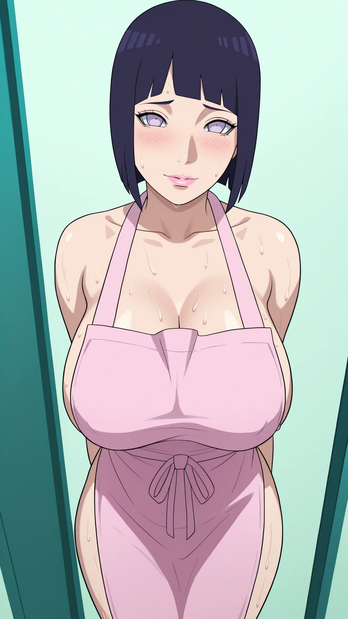 15 year old female、the body is slim、（Exposing the breasts）、（全naked）、（naked）、Thin legs、（anime）、Nipples、綺麗なNipples、Black Hair