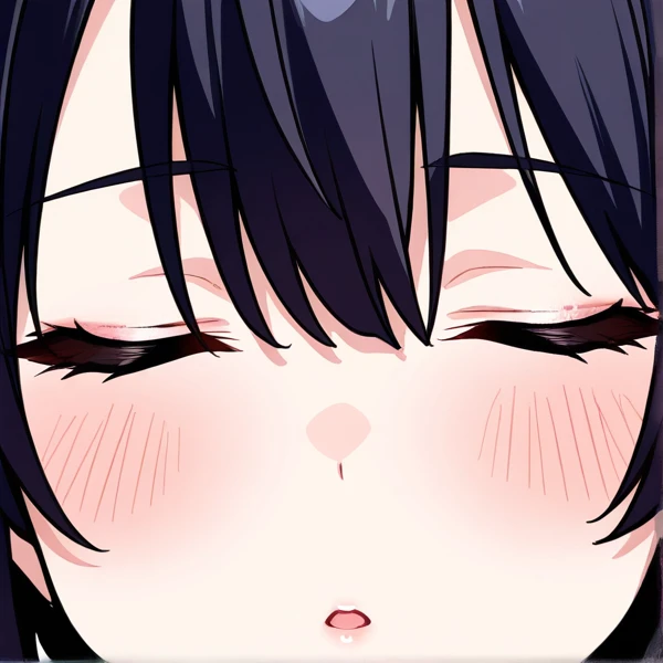 middle age lady,35-year-old,Anime Style、blush、Mouth open、sexy、Sweat、White Breath、trembling with sexual climax、tears、White of the eyes、Ahegao、Cleavage、Big Breasts、Eyes facing upwards、Black Hair、ponytail、Dark purple eyes、Small eyes、apron、Nasolabial folds、Broad shoulders