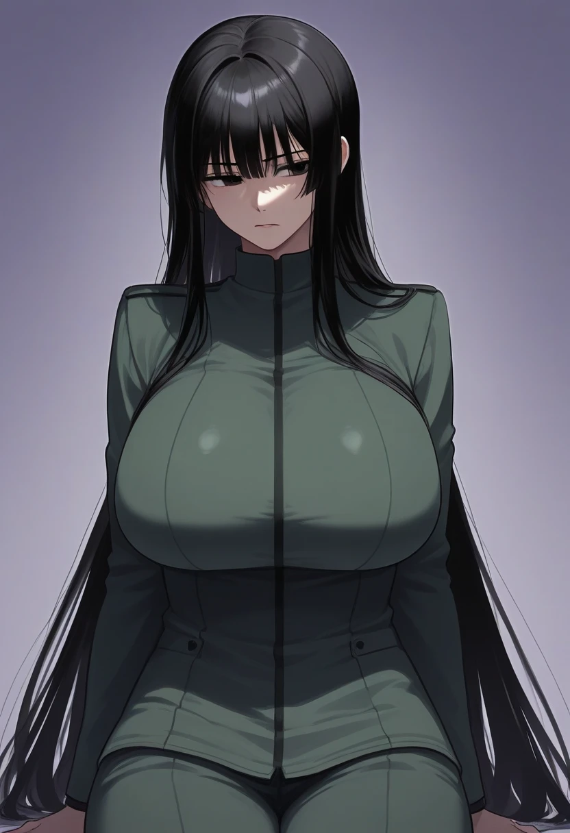 (真实感:1.4), 1female,35yo,Huge breasts, 独奏, us soldiers,Wearing a green transparent military uniform, Pornographic exposure,ln the forest, She has long flowing black hair, Bare genitalia,Sateen,Bigchest, From the front side, Wet straight hair, Sweating profusely,mostly cloudy sky,(tmasterpiece),(Very detailed CG unity 8K wallpaper),best qualtiy,cinmatic lighting,detailed back ground,beatiful detailed eyes,Bright pupils,(Very fine and beautiful),(Beautiful and detailed eye description),ultra - detailed,facing at camera,A high resolution,ultra - detailed),Very long hair,standing on your feet,Emotive expressions,Open-mouthed,Chest sagging,nakeness, Expose the genitals,revealing breasts,Camel toes,with no underpants,extremely large bosom,Extremely colorful,Most detailed,fully body photo,The face is well lit