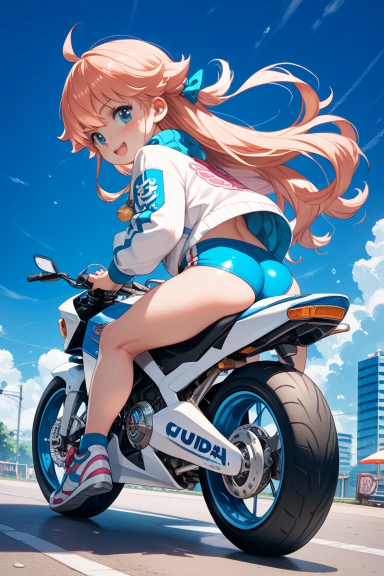 Girl on a bike