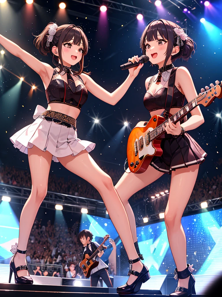 ecchi anime style, ecchi style, azur lane style, visual novel key visual, anime girls in underwear posing for a picture, ecchi anime style, hololive, ecchi, in clothes! highly detailed, visual novel cg, high school girls, upskirt, panty, anime maids riding early tanks