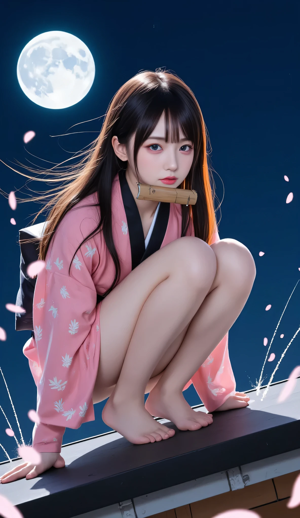 1girll，Play bundled games，（Hands are tied，Feet are tied）。
