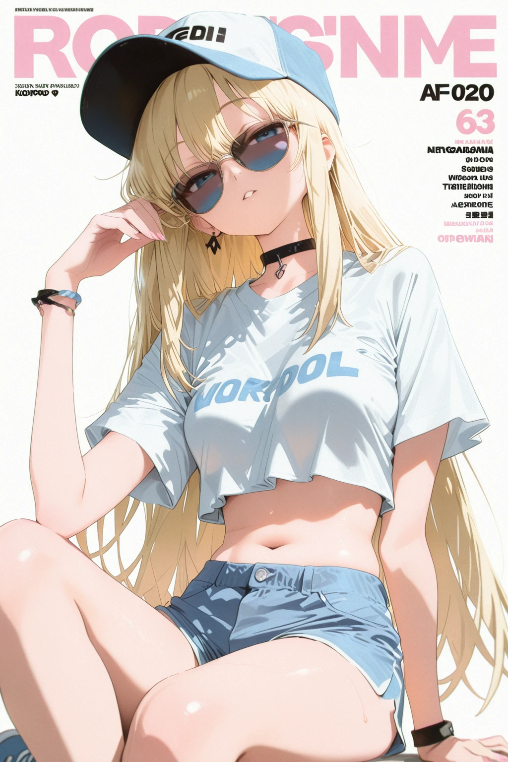 big eyes, Vector illustration,beautiful anime-style girl, clean small surfaces, Lofiato, Cute 1 girl, highest quality、ウルトラ - High resolution、High resolution、Highly detailed CG、8k unit wallpaper、17 years old、detailed and beautiful eyes, long hair、pigtails、(((Different types of super shiny latex bikinis)))、(tan skin:1.8), (tanlines:1.3)、vtuber full body model、(shiny body,:1.5)、various street fashion、oversized clothes、((From the side:2 , stretch your back))、(dynamic pose:1.1)、(magazine cover:1.4),blush, Sweat, please be shy、(Ahegao:1.5), stick out your tongue a little