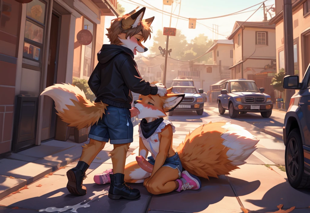 dynamic angle, top quality, best quality, High-quality illustrations, masterpiece, super high resolution, detailed background, detailed background, Stylish CD jacket, punk rock, torn Clothes, street, Concrete wall, group shot:0.1, 6+boys, 6+girls, Happy, joyful, absurdres(highly detailed beautiful face and eyes)perfect anatomy(kemono, furry anthro),