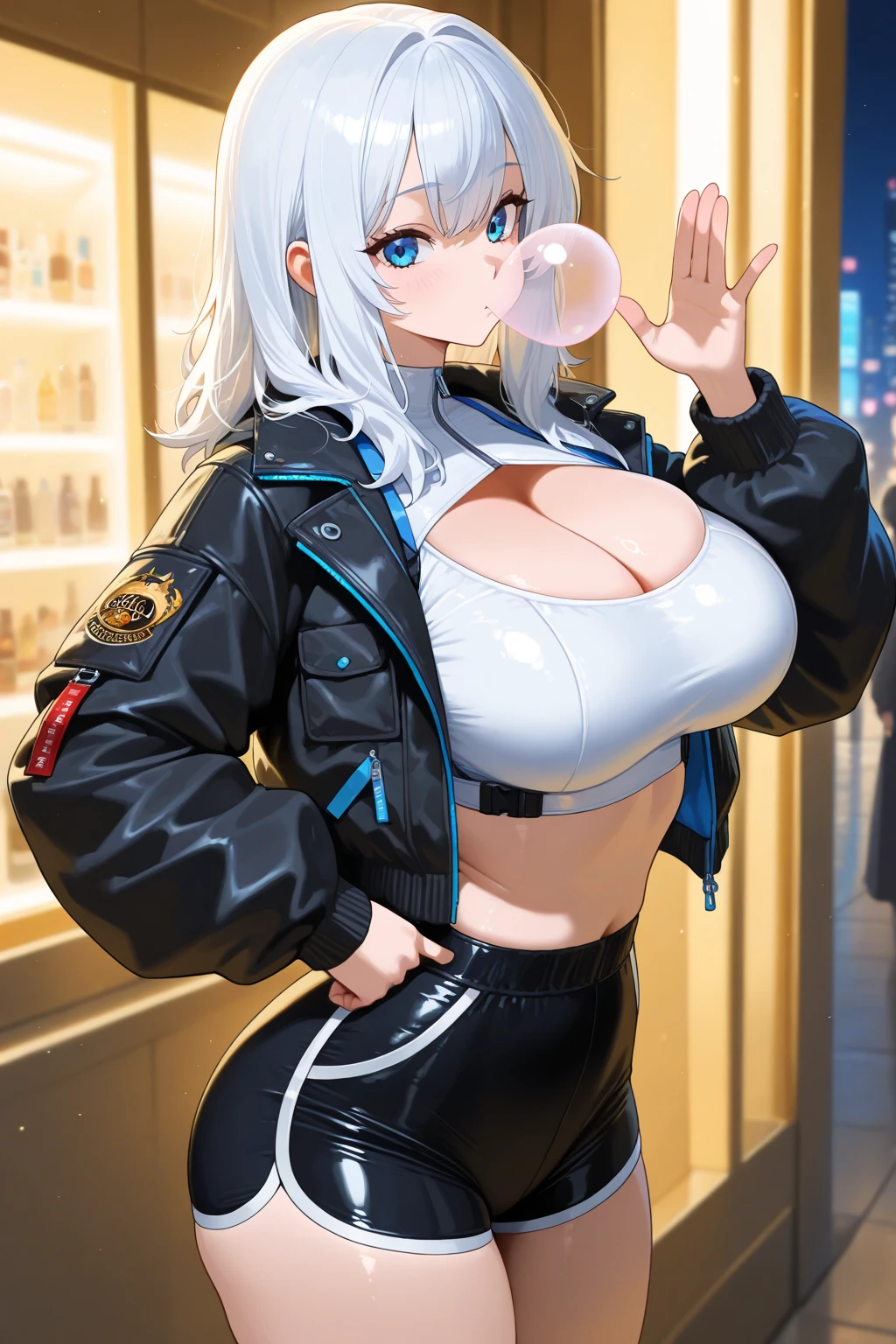 Girl with big breasts