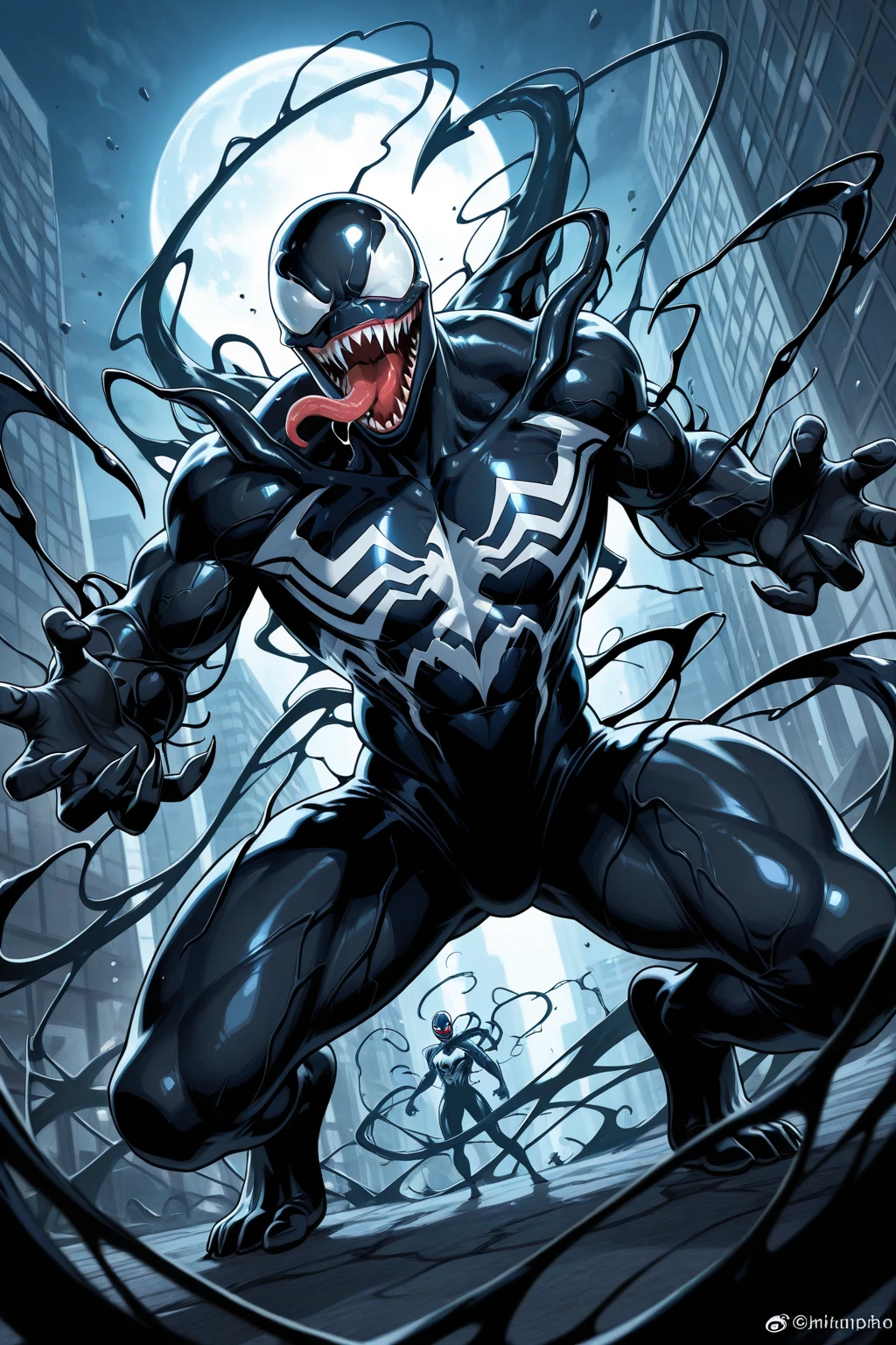 Venom y megalodon
