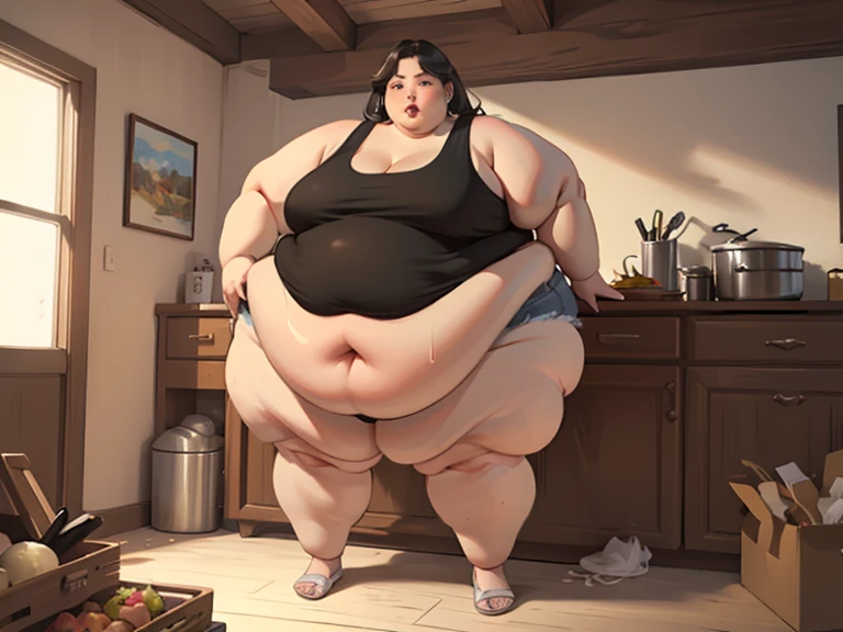 kaguya shinomiya (love is war) Gorda, brazos obesos, estomago obeso, piernas obesa, papada, gran pansa, Fat motionless, morbidly obese, mala salud, poor anatomy, gota, super gross proportions, grasa, lonjas, mal cuerpo, obesidad morbida, Muy gorda, muy gorda para caminar