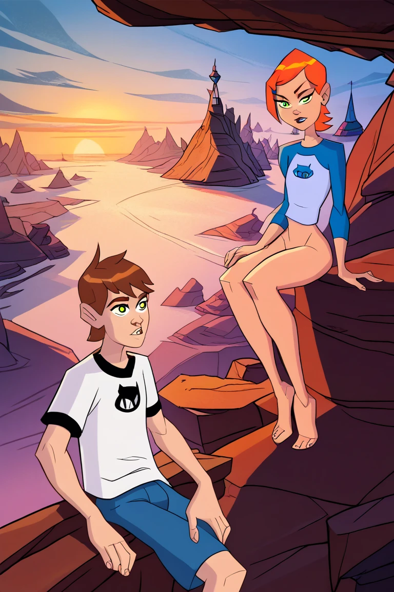 (Movie poster), Disney Pixar style, (Text "sex"), featuring a naked woman, smiling in the beach, spreading her legs, A flattering look