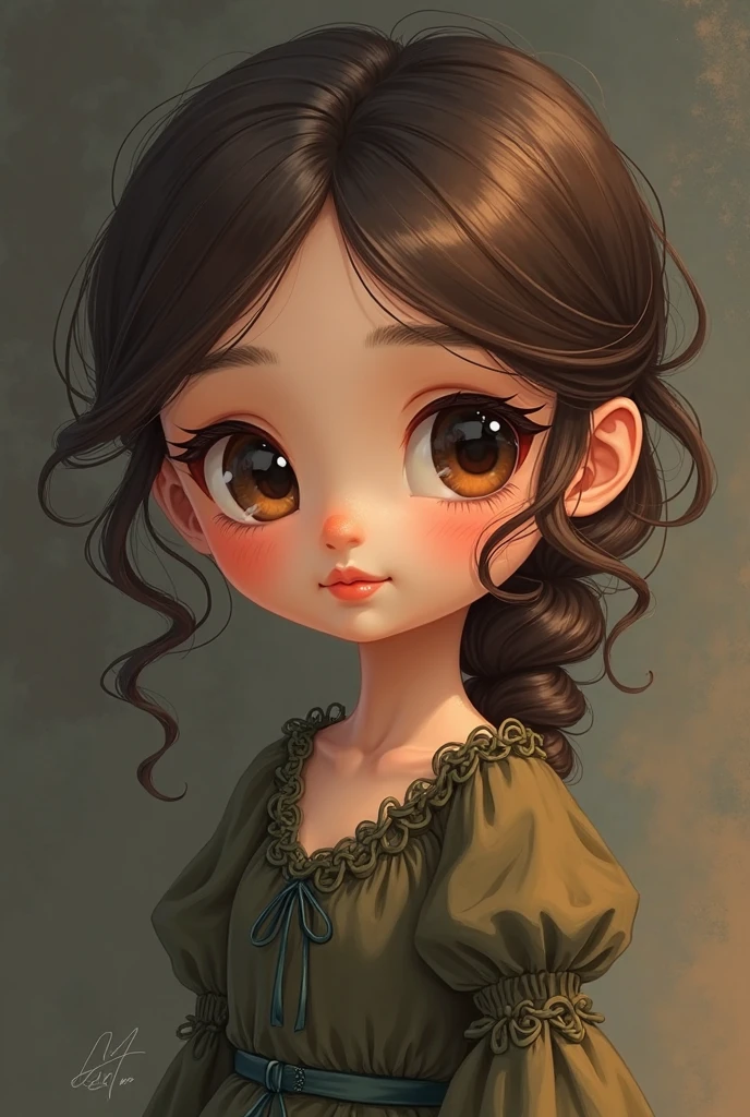 work of art,(best qualityer, illustration,face detailed:1.3),(1 girl,standing alone:1.3),beautiful detailed eyes Snow White baby