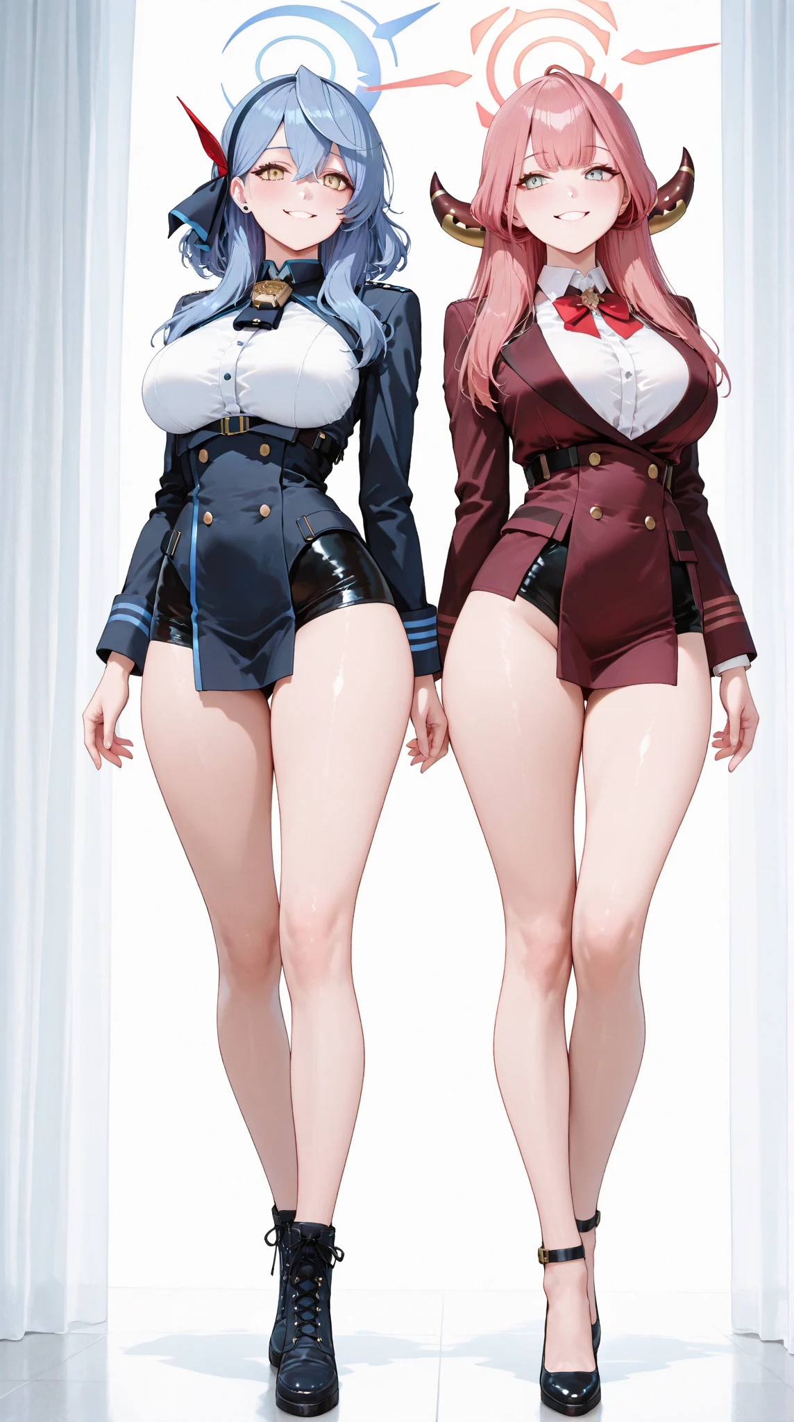 (masterpiece, Highest quality:1.2), One Girl, alone, whole body, Big Breasts,, Brown Hair,Big Breasts, Brown eyes, Mature Woman, ((Character design sheet)),((rough sketch)), blush, Stand near the blackboard, classroom, whole body, Brown Hair, lipstick, ランダムなカラーのSailor suit、((High quality fabric, Sailor suit, Navy Pleated Skirt)), ((Short length)), ((Strong wind from the front)), ((Peeking up a skirt)), ((A skirt flipped up by the wind)), ((White micro panties)), Beautiful thighs,Wet,pubic hair, zettai ryouiki, Exposing your thighs, White skin, (Black garter stockings), ((Wear black high heels)),