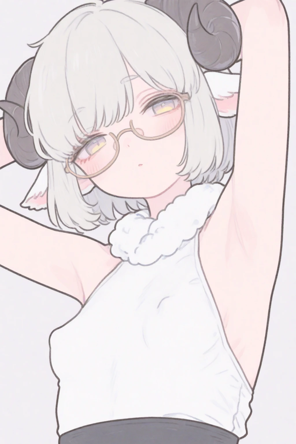 best quality,best resolution,(fluffy anthro furry :1.6),(young :1.8), cat girl,small breasts,long hair,wavy hair,white hair,blue eyes,glistering eyes,sparkle eyes,glowing eyes,ultra detailed eyes,white fur, glasses,heart necklace,naked,sparkle stars background,huge fullmoon behind girl,glistering dusts surrounded,light and shadow,full face blush,heart expression eyes,heart eyes,looking at viewer,sexy face,smile,upper body only,plenty pussy juice,smile,stand,hand at mouth