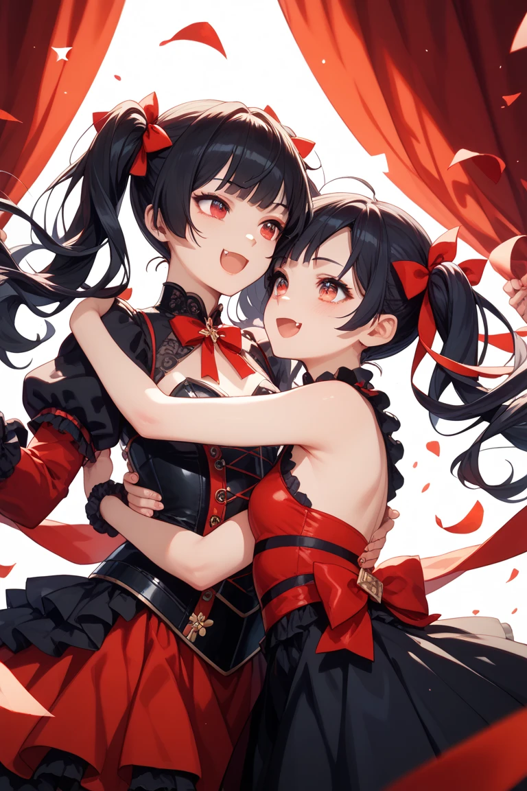 Short hair, Black hair, Flat chest, 1girll, Red eyes,teens girl,hair pin,Solo, full bodyesbian, A high resolution,(Prussian military uniform),hugging own legs,tears,ruins,closed eyes