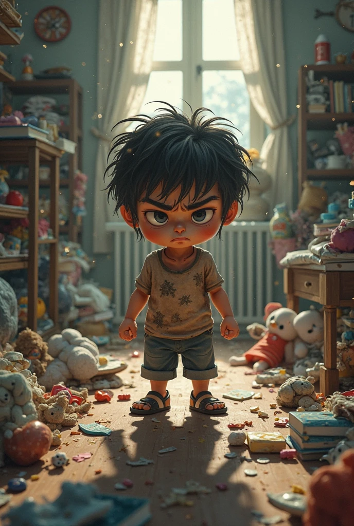 A boy who stinks