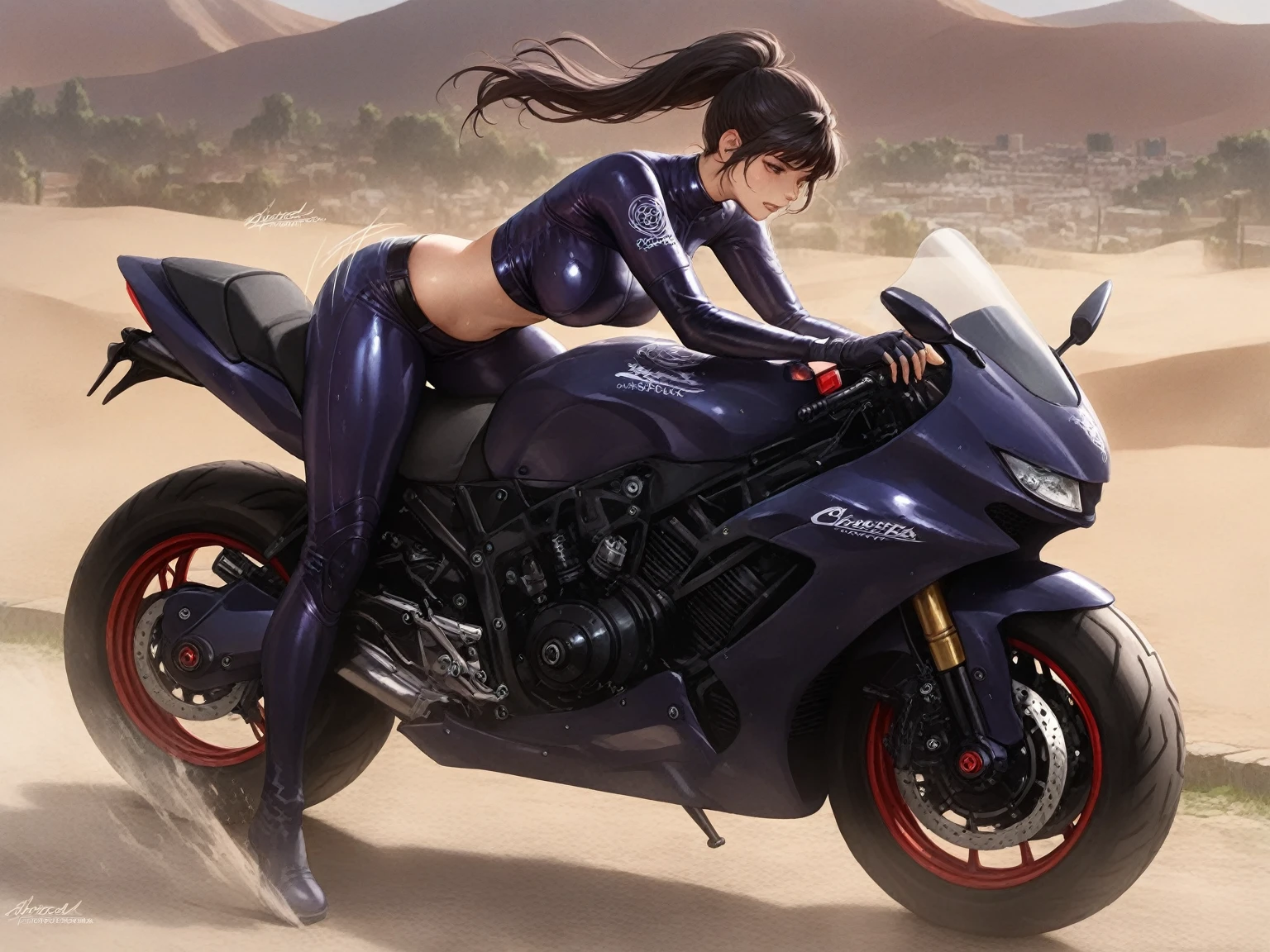 masterpiece, masterpiece_portrait, best quality, high quality, highres, super detail, high details, accurate, anatomically correct, award winning, textured skin, 8k, letterboxed, (white background:1.5), alone, Middle-aged woman in her 40s, reverse_suspended_congress, riding a jet ski, eye, nose, mouth, big bust, big ass, very beautiful, asuka suit, futuristic cyber, Rear Shot, Low angle, Angry expression, mouth벌리고