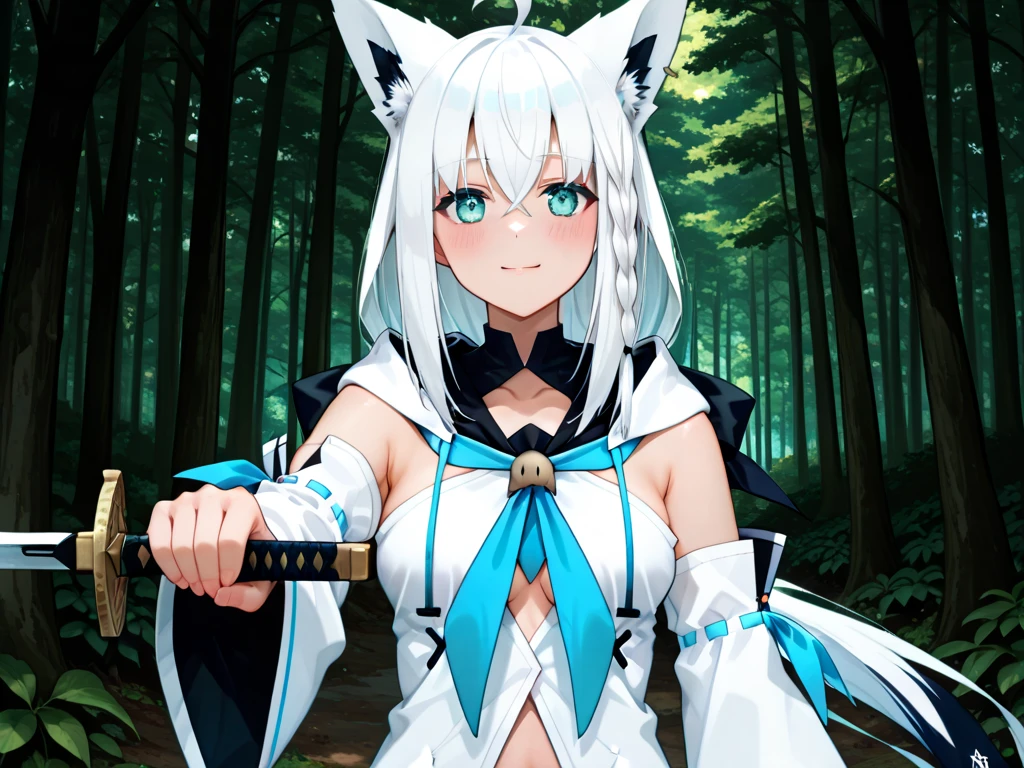 Hold a Sword「Shirakami Fubuki」,Wafuna Forest,