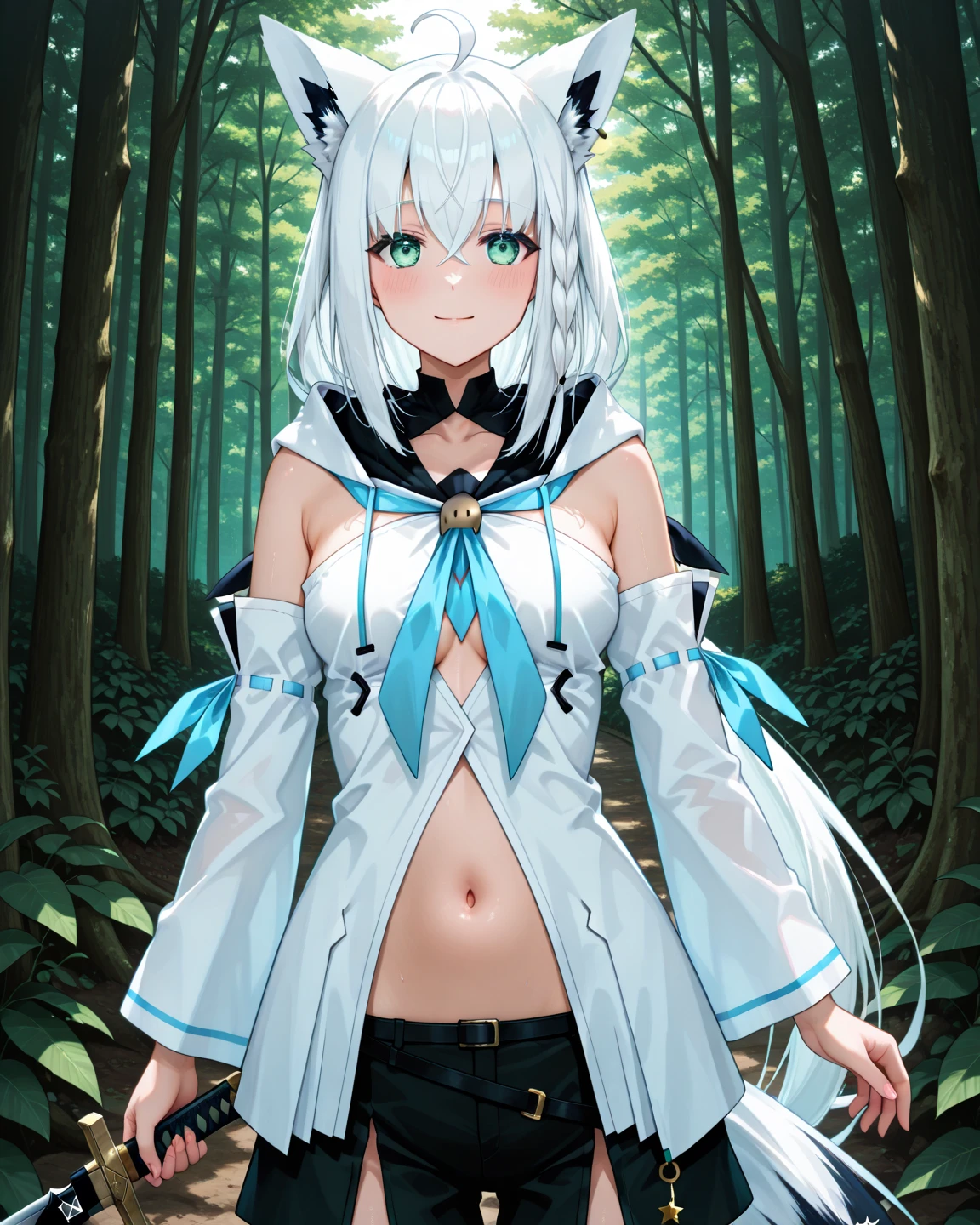 Hold a Sword「Shirakami Fubuki」,Wafuna Forest,