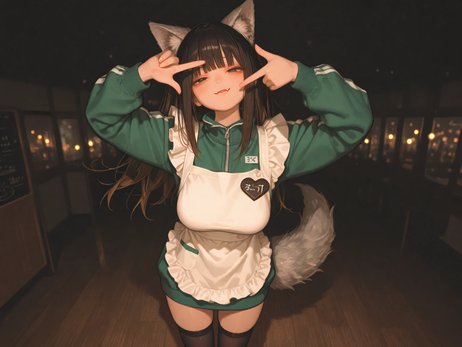((Highest quality)), ((masterpiece)), (detailed), One person,Age 25,(Black knit sweater),(mini skirt),Shoulder Bare,Santa,Santaクロース,blonde,Shortcuts,Big Breasts,blush,Underbust,(Her cleavage is visible),(Excited expression),(Seduce),night,indoor,Dim lighting,(In a dimly lit room),(In a messy room),Browsing Caution,sexy,dirty,Sweat