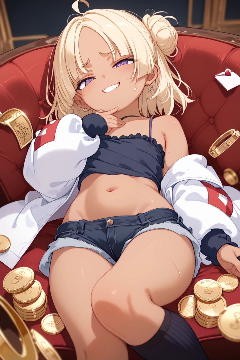 ((sexy girl ,prostitute))nsfw, wholesome prostitute, nighttime, love hotel room, sex, vaginal, thrusting, closeup, visible pussy, lying on bed, teen girl, ikuchan, spread legs, on back, small breasts, (illyasviel), long hair, illya is greatly enjoying it, choker, slutty, earrings, prostitution, thrusting, (motion lines), little slut, holding money in hand, looking at the money in hand,