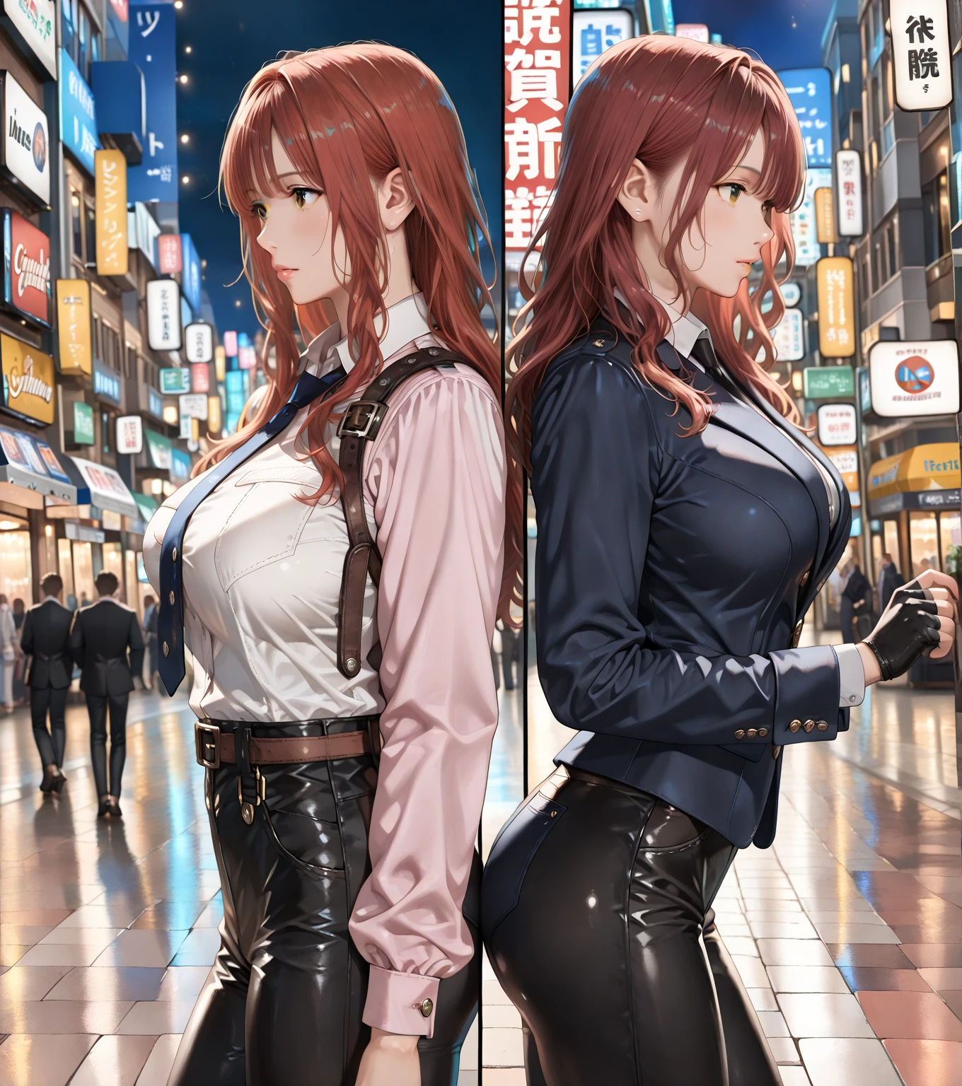 ((masterpiece)), ((highest quality)), (ultra high resolution,8K),(Ultra high fine mesh,4K), (Highly detailed CG integrated 8k wallpaper), (perfect anatomy,anatomically accurate), (soft lighting, rendering), cowboy shot, (Cute high school girl having fun walking in the park), (profile), High-definition beauty face, (high heels), ((Sexy lingerie)), (Wear a trench coat), (Crisp double eyelids), (fascinating expression),(large breasts:1.5), (soft skin), (It&#39;s photorealistic), (glowing skin), (colorful hair), 35mm f/1.8, Captured with Sony FE GM, (dynamic composition), professional photography techniques