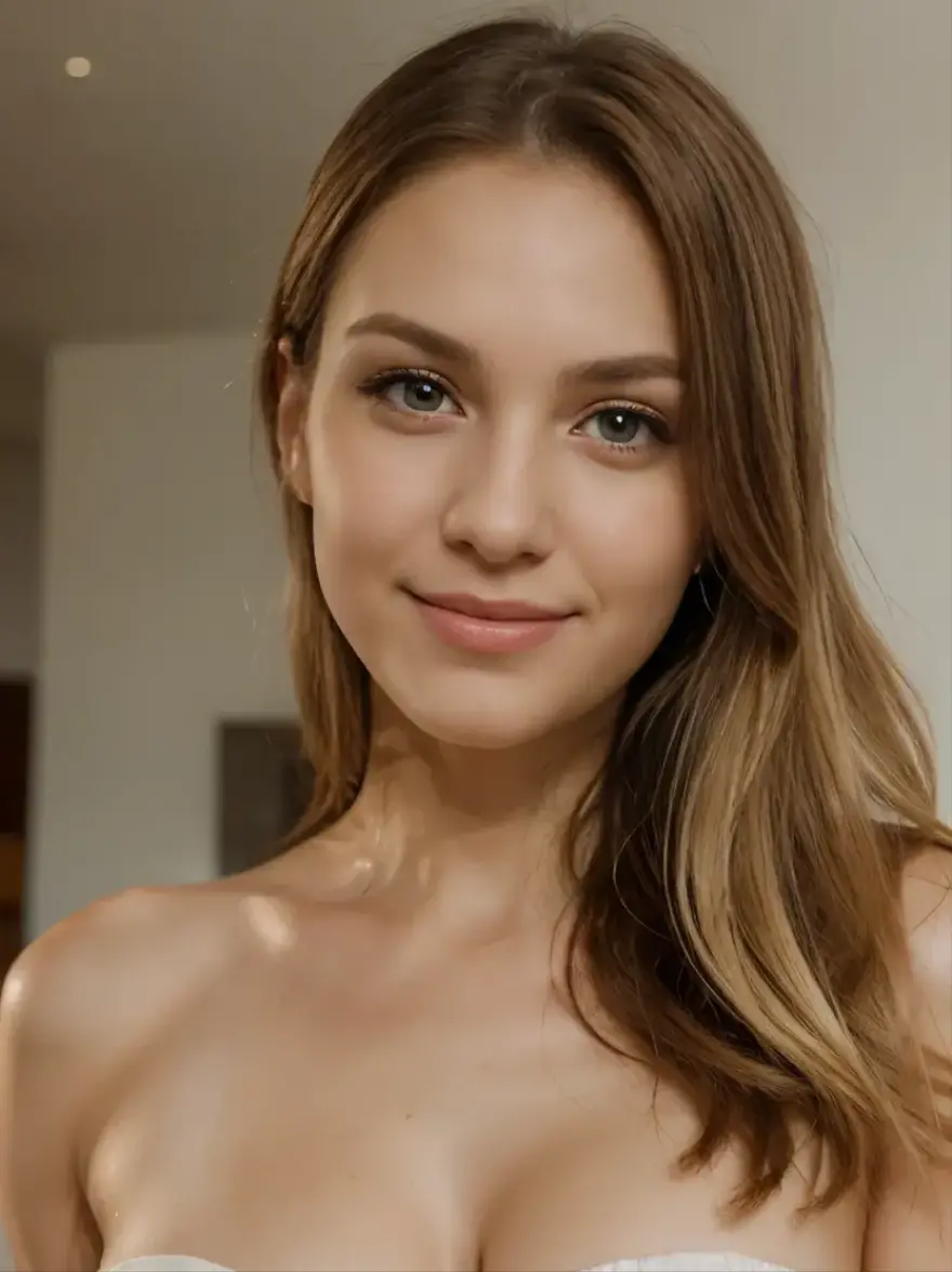 (high quality,4k,8k,highres,masterpiece:1.2), ultra-detailed, (realistic,photorealistic,photo-realistic:1.37), ((((supermodel face)))), 22 years old , russian, blonde girl, thin face, ((thin pointy nose)), vivid colors, (innocent faced, childish face),(((busty))), (((naked, perfect body))), ((close up of breast)), flat belly. ((kneeling, looking to the camera )), on a living room