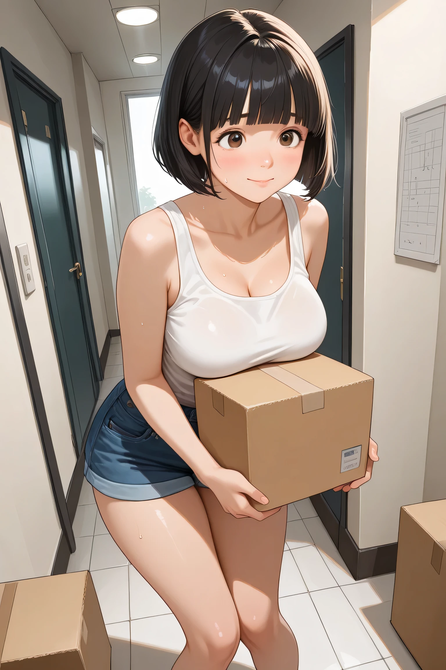Completely naked　delivery　Home