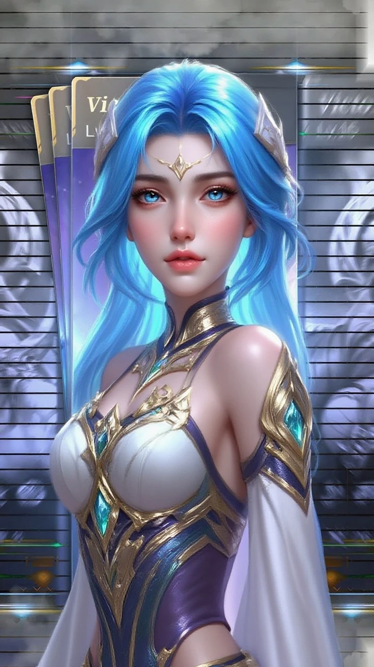 ((High quality)), face detailed, symmetrical face, realistic character, beautiful mature woman, elitric power, magic elitric particles, blue hair, light skin, neutral expression, gold eyes, cat ears, perfil pose, church's clothes.