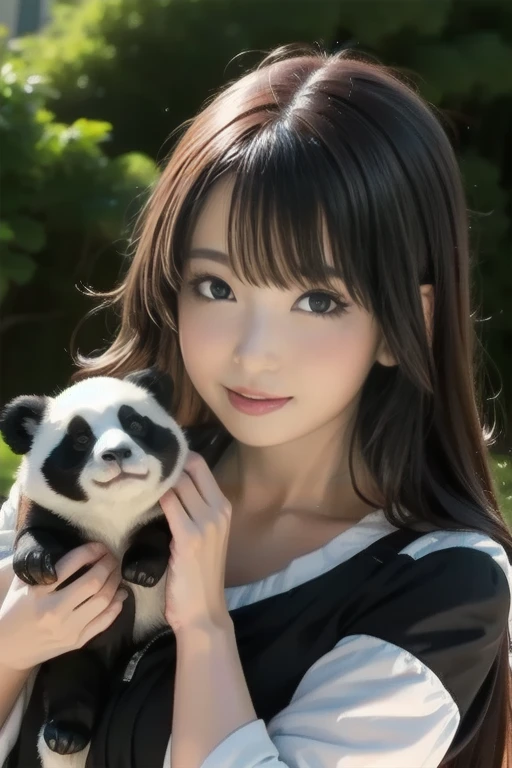 Araffe modelo japonesa, hiperrealista, (((Idol who loves tanuki))),