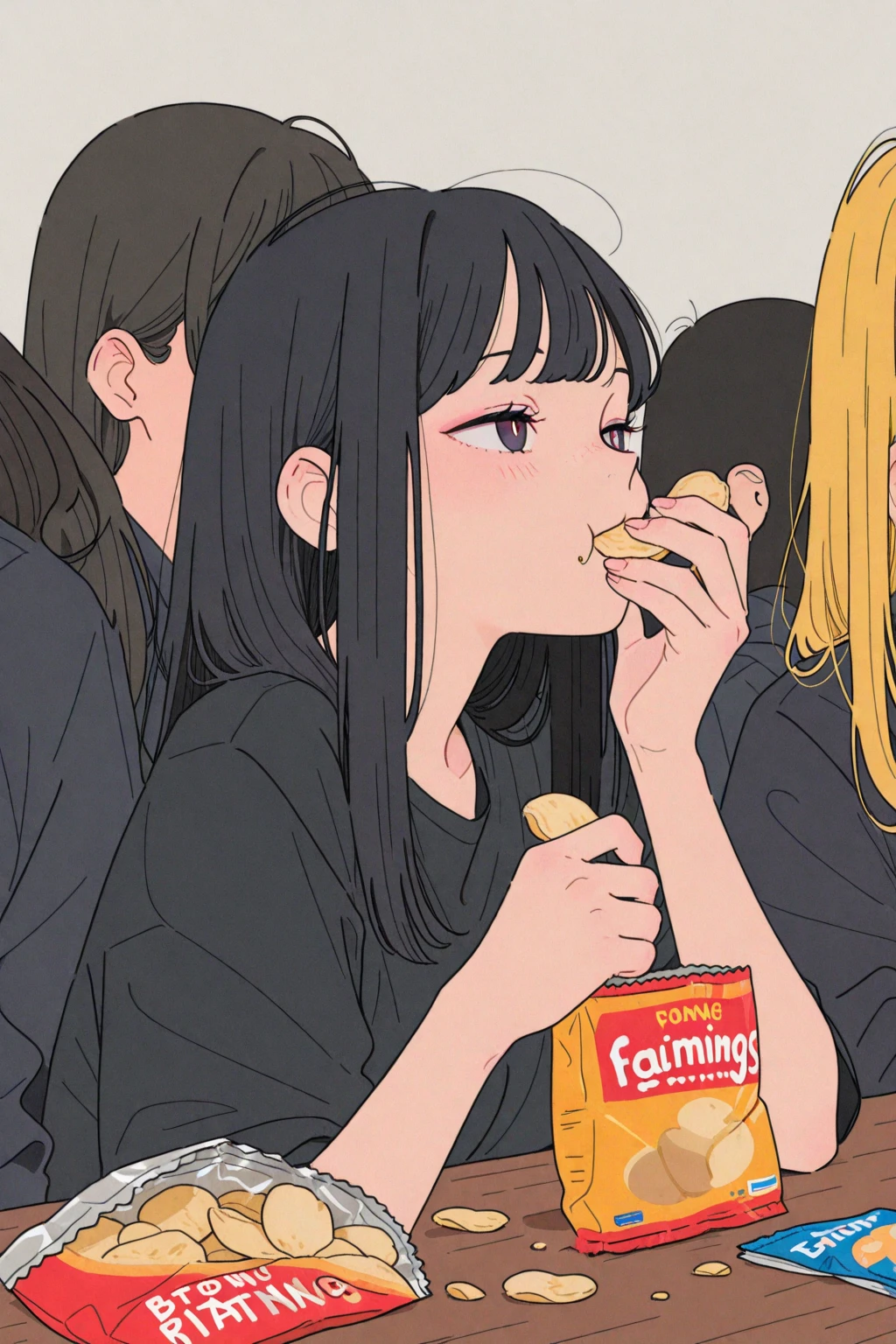 A woman holding a mango in her right hand, Raise your right hand, Woman sticking out her tongue and licking a mango, Side view, Sensual,fun, looks delicious,