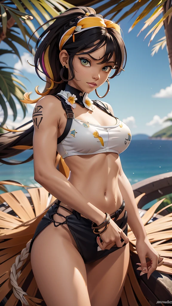 (((dark tan skin))) dark-skinned female, tanned Dark brown skin Strike Witches Kaneshiya Shitara